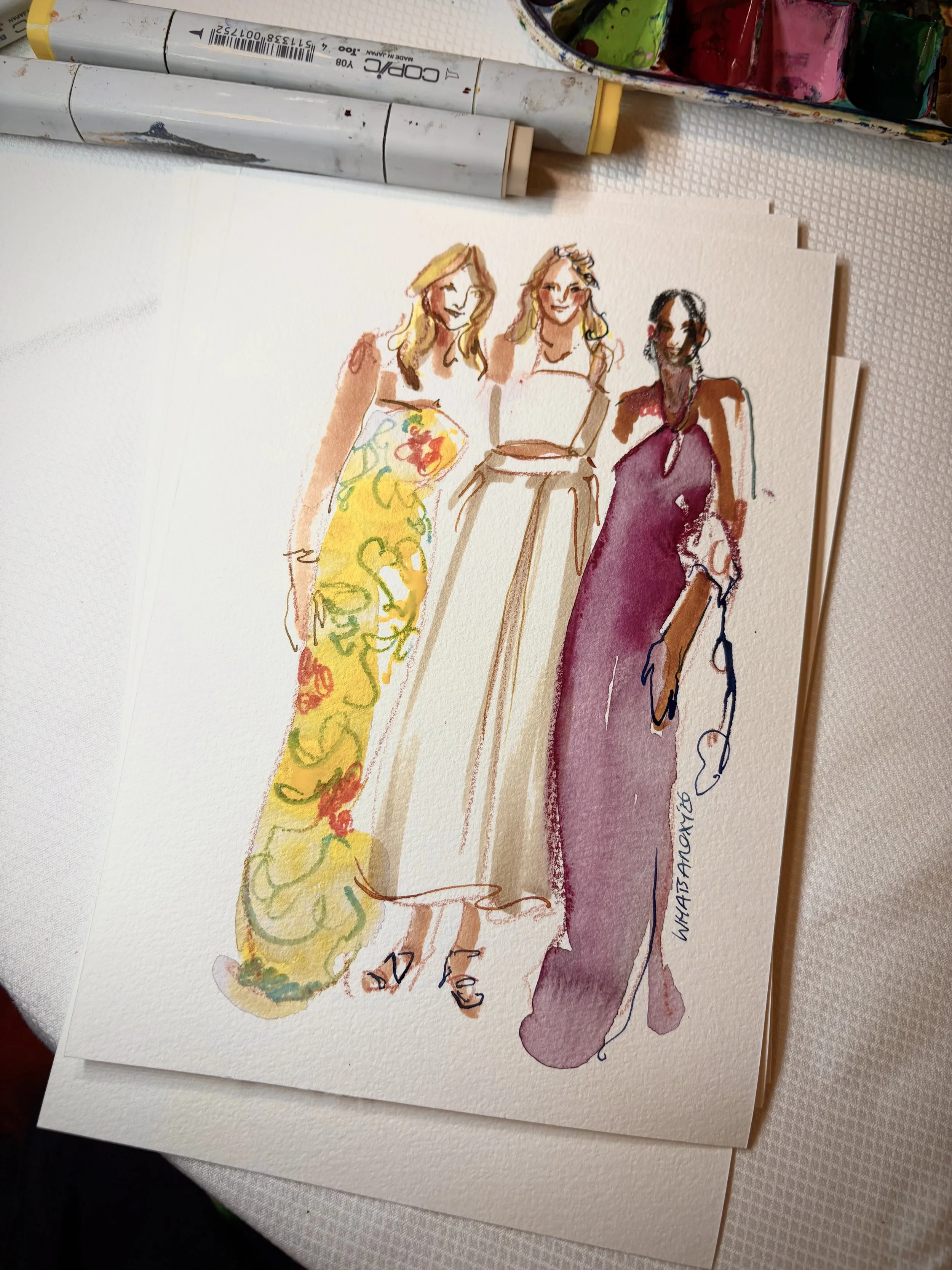 live illustrator weddings
