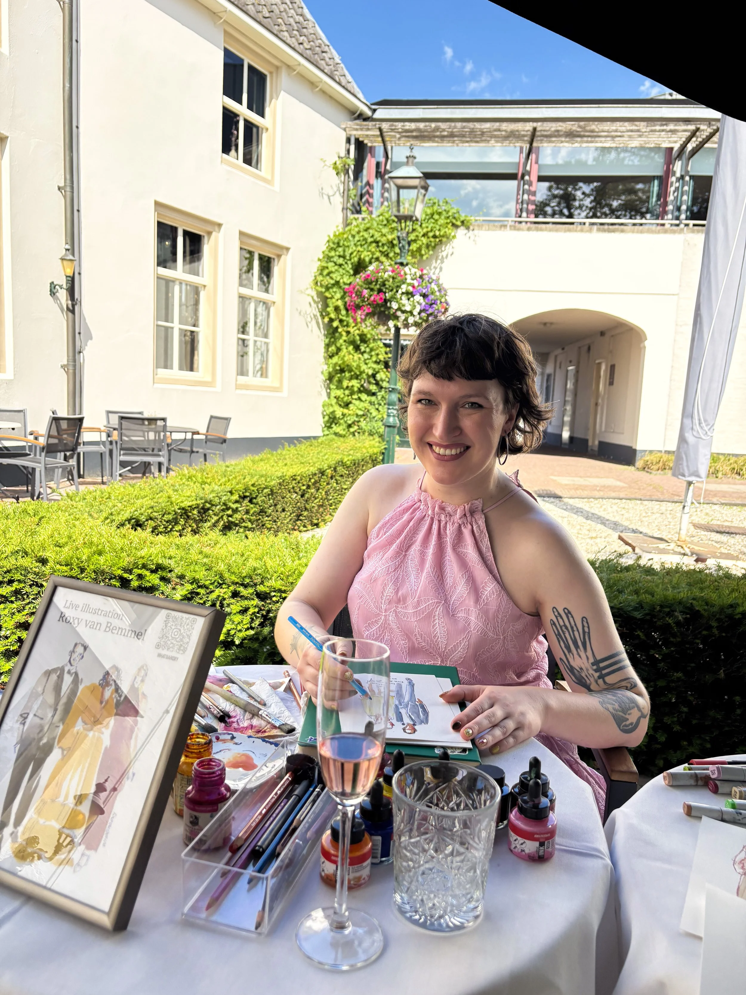 live illustrator weddings