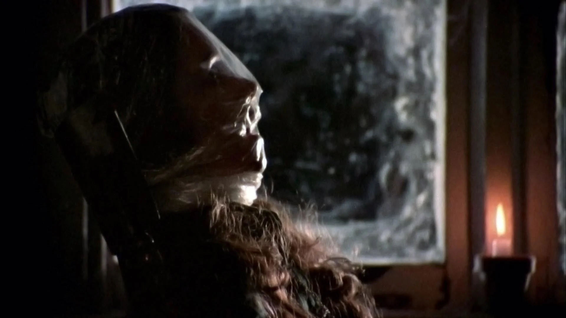 Clare Harrison’s plastic-wrapped corpse in the rocking chair, an iconic horror image from Bob Clark’s BLACK CHRISTMAS (1974).