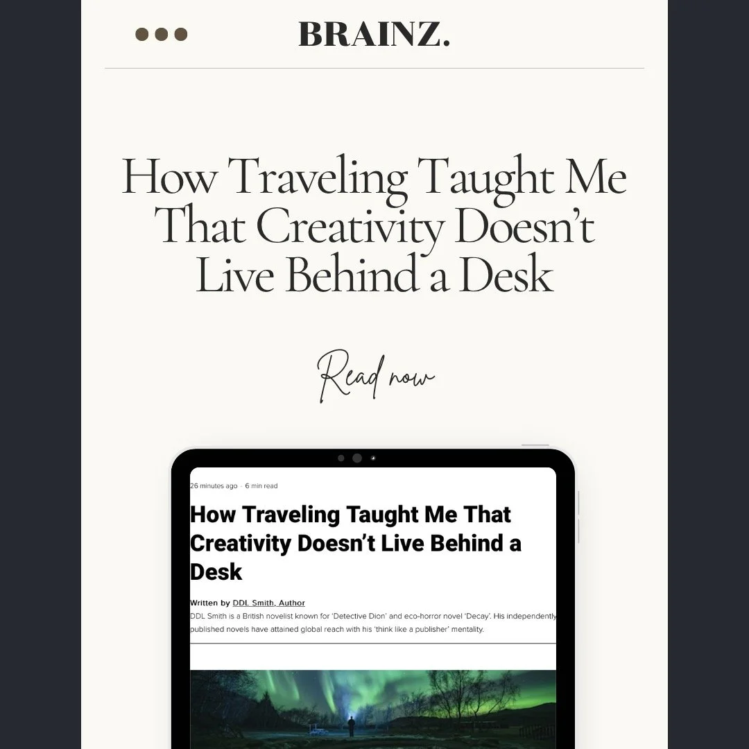 A new article about how I wrote 'Decay' is out! Take a look (link in bio). 

#DDLSmith #brainzmagazine #brainzmagazinearticle #indieauthor #DDLDecay #travelwriting