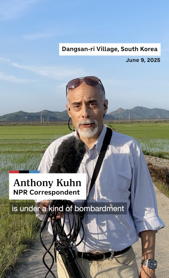 This month, a new president took office in South Korea, promising to reduce tensions and resume dialogue with North Korea.
Editor: Sofia Seidel/NPR