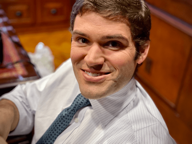 Marsh Lunati, sitting at desk