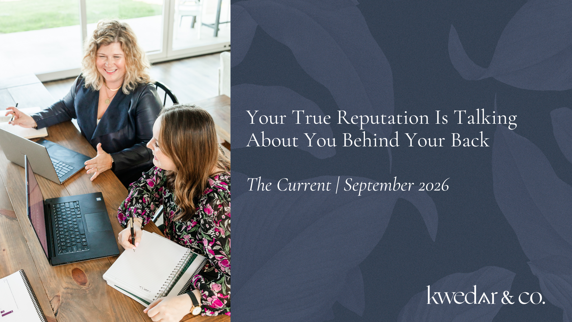 Graphic for The Current newsletter September 2026 — company culture and employer reputation