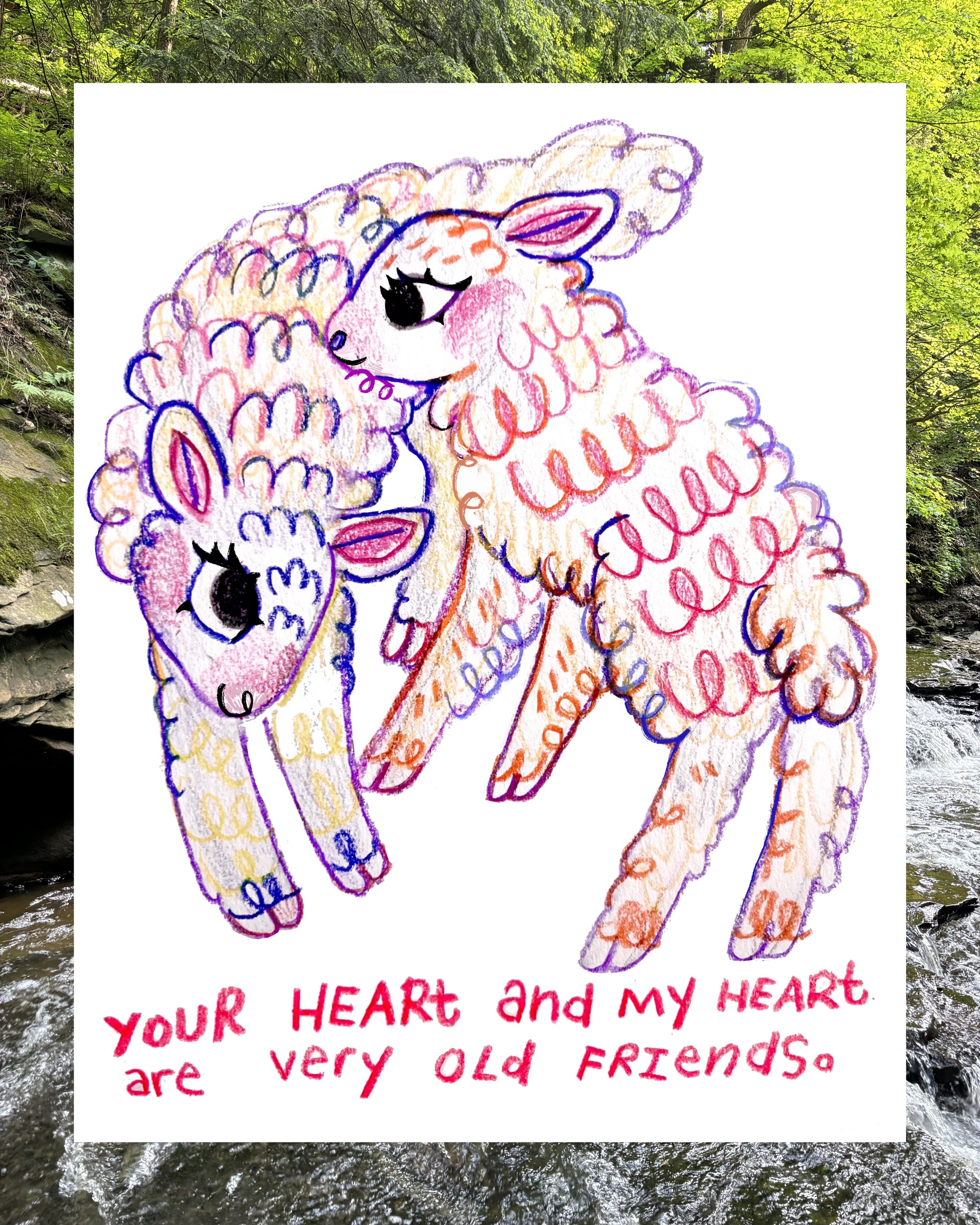 YOUR HEART AND MY HEART PRINT