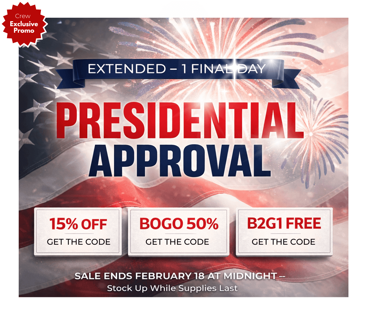 Qual-Chem Presidential Approval Presidents Day sale featuring 15% off, BOGO 50%, and Buy 2 Get 1 Free on Quick Ship products.
