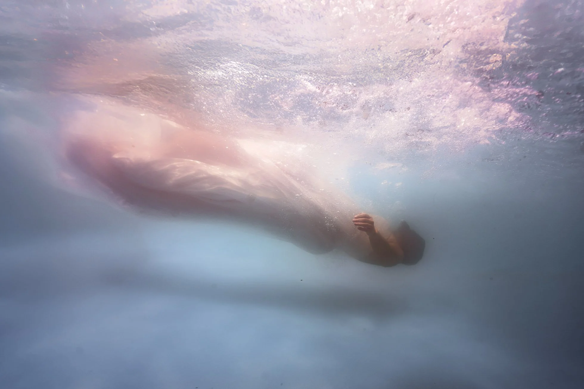 Fine Art Underwater Photography - Abstract Motion Underwater Portrait