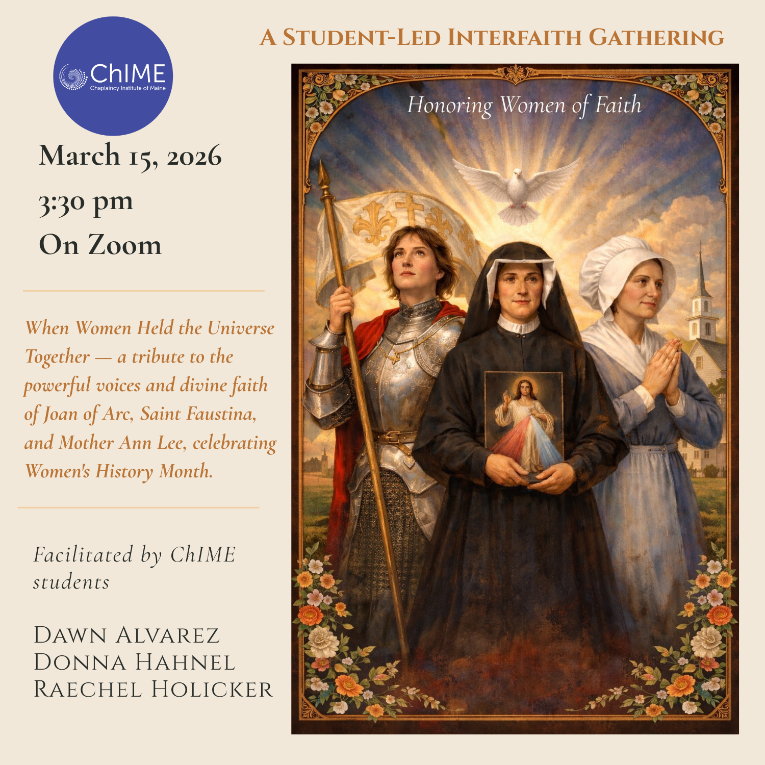 Student-Led Interfaith Gathering