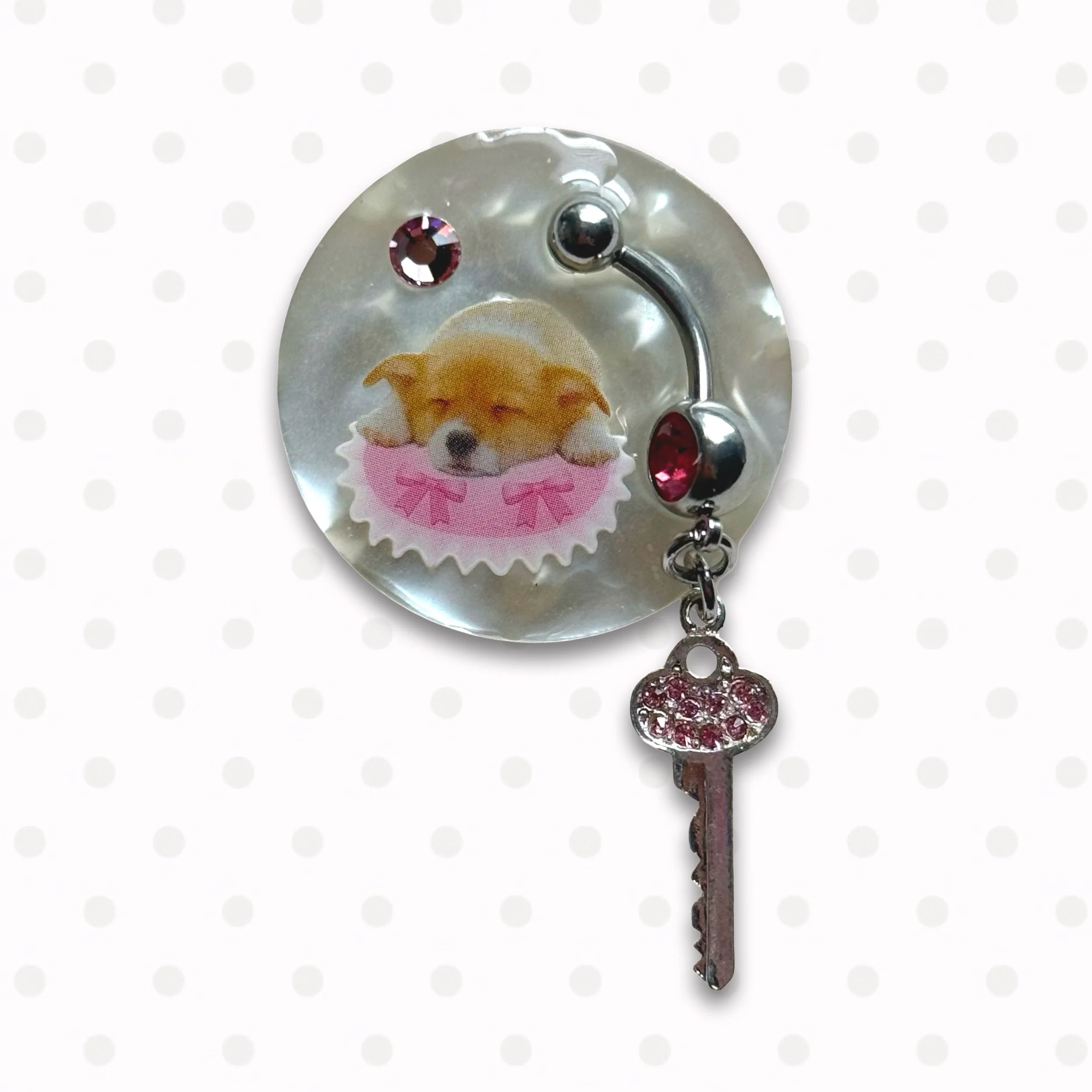 puppy brooch pin