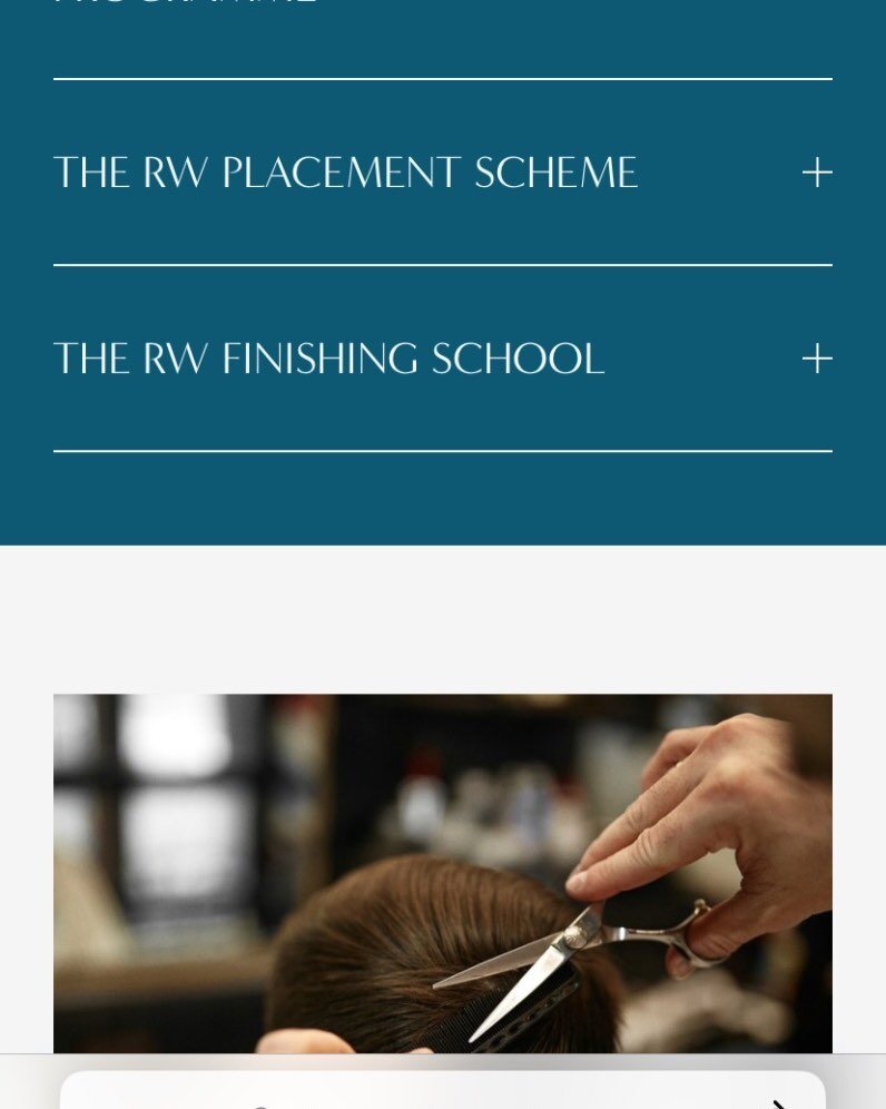 New! In addition to our renowned RW Apprenticeship Programme, our RW Placement Scheme provides paid day release for those studying at college. Our RW Finishing School gives tailor-made up- skilling for the already qualified. All our education program
