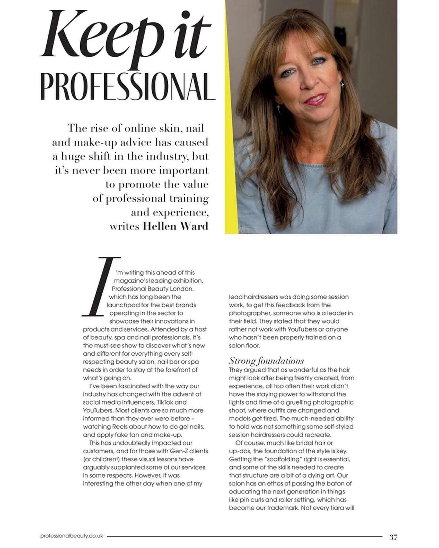 Check out my new column for @professionalbeauty.uk xx