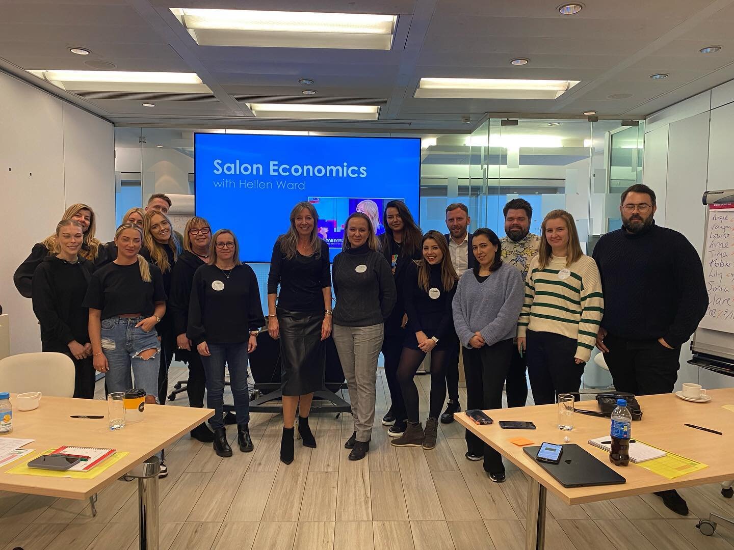 What a fantastic day with my wonderful Salon Economics delegates @lorealpro_education_uki . I feel inspired by the talented individuals I met - our industry is in safe hands. Amazing to share our knowledge and get real together. Thank you @matthew466