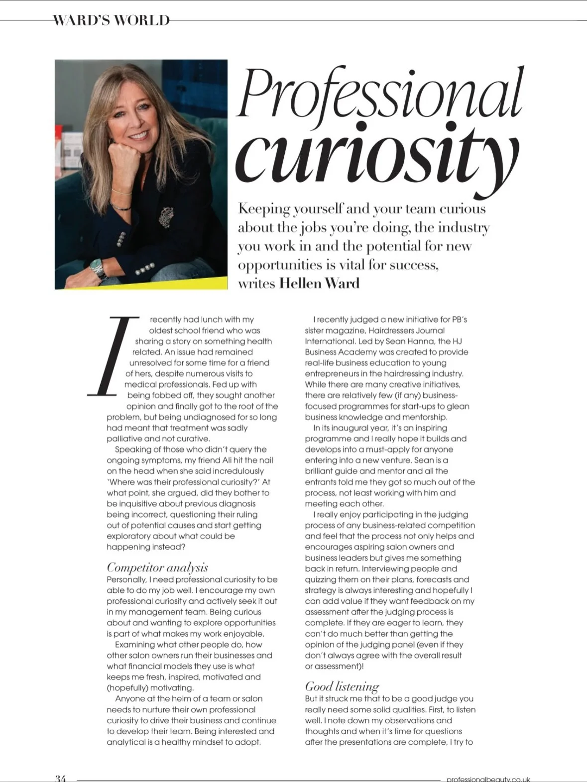 Check out my new column @professionalbeauty.uk Xxxx