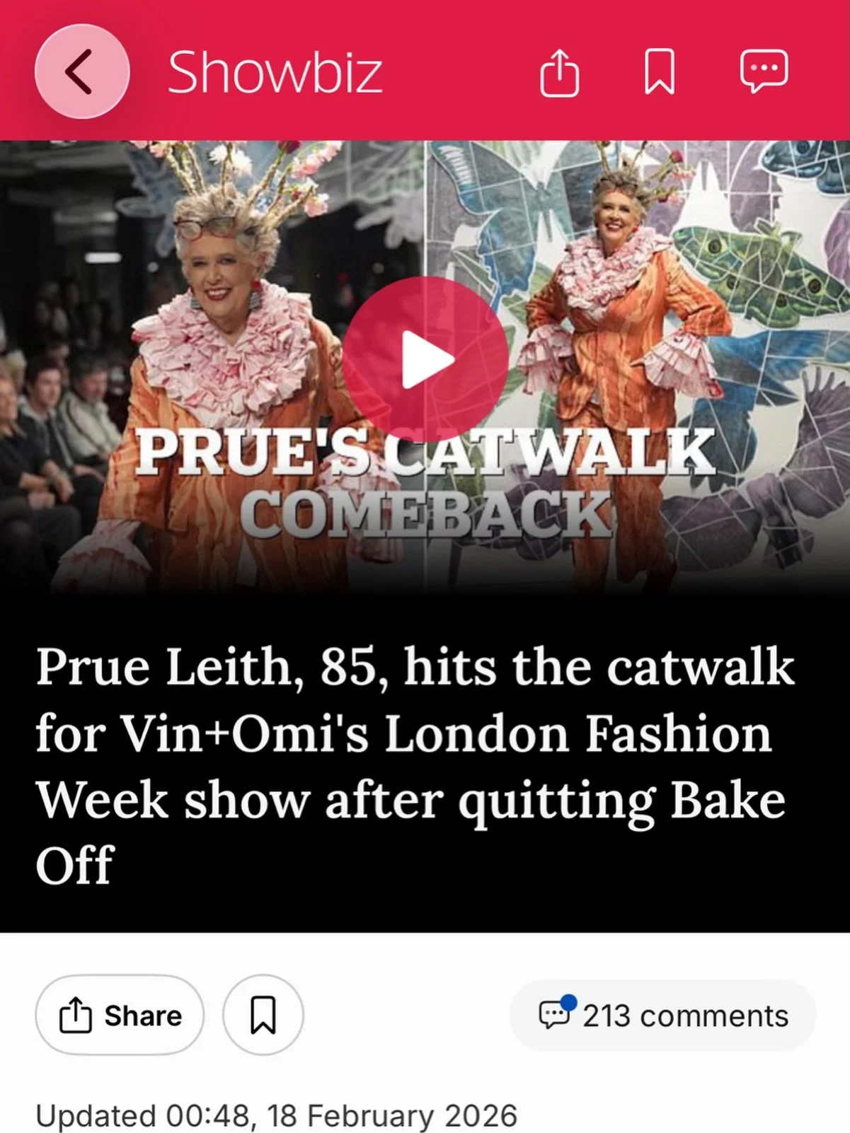 So proud of @cbasciu and our RW for the sensational hair for @vinandomi xx