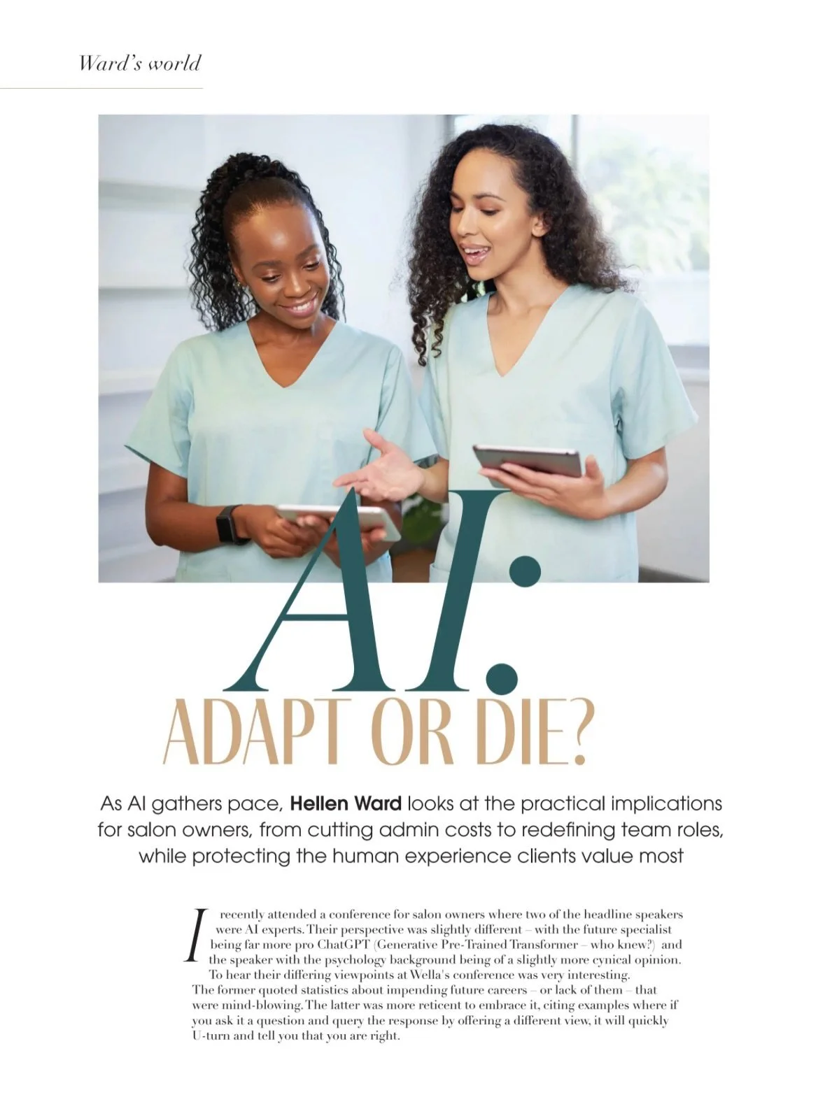 Check out my latest column with @professionalbeauty.uk Xxx