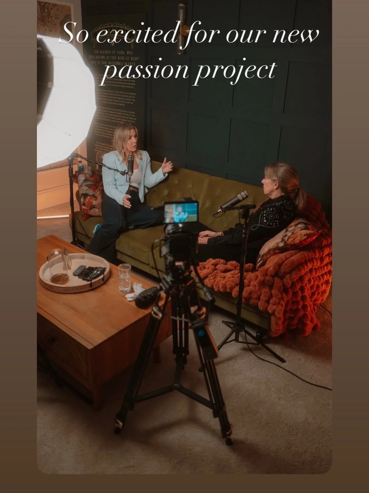 So excited to be working with @hayleebenton on our new podcast xx