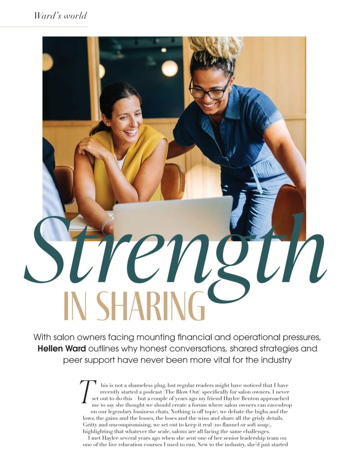 Check out my April column with @professionalbeauty.uk Xx