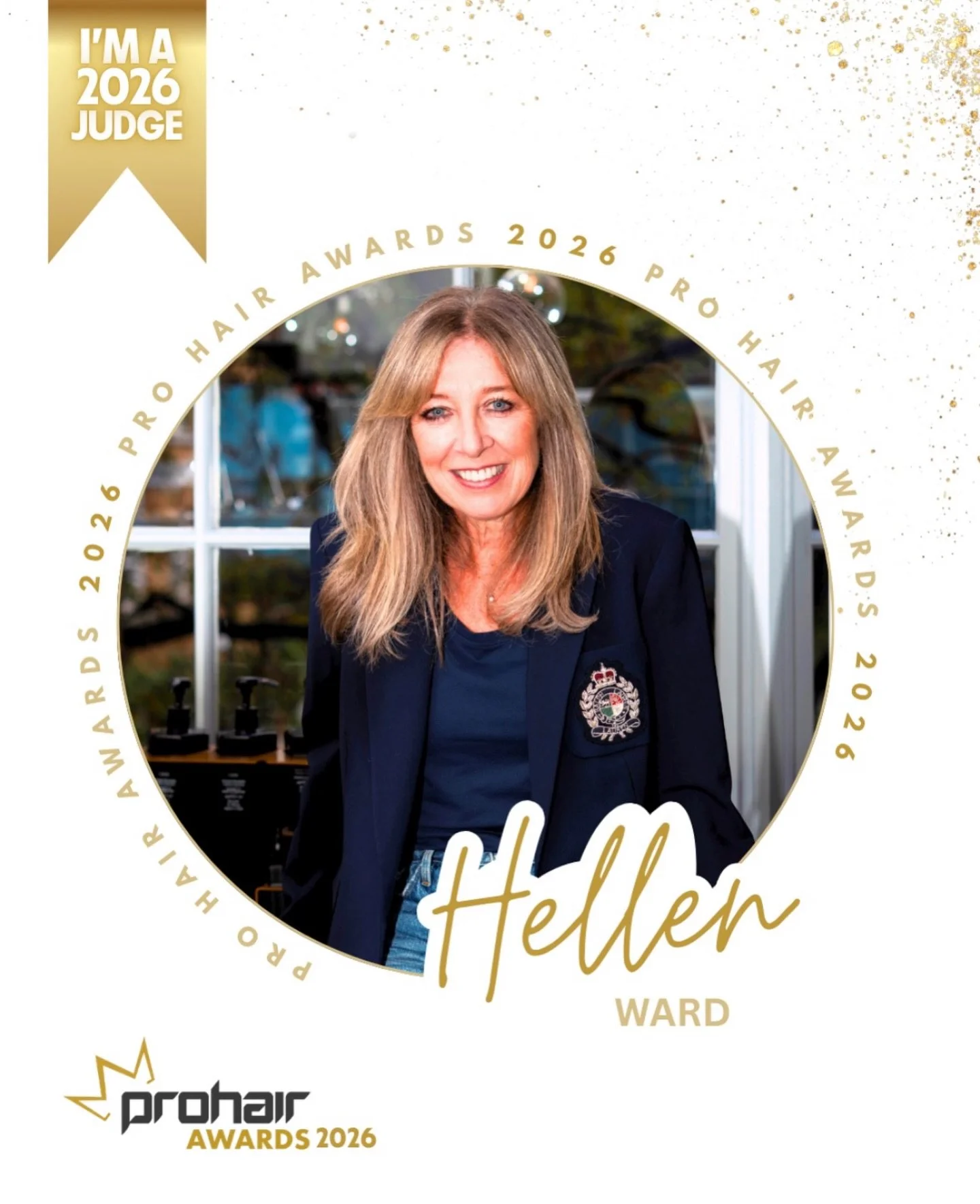 Delighted to be a judge @prohairmag xx