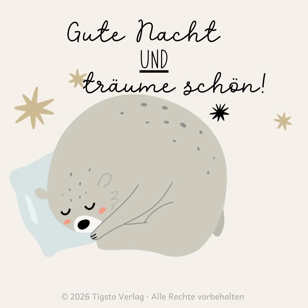 Bär schläft am Ende der Kindergeschichte „Der freundliche Bär“ ein.“