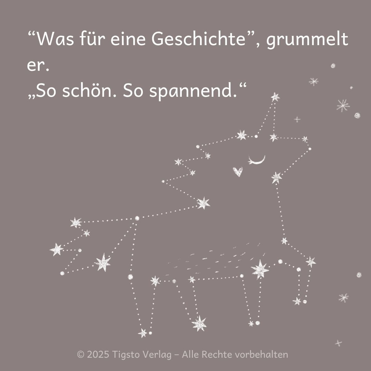 Sternenbild aus der Kindergeschichte „Der kleine Bär liest vor“.
