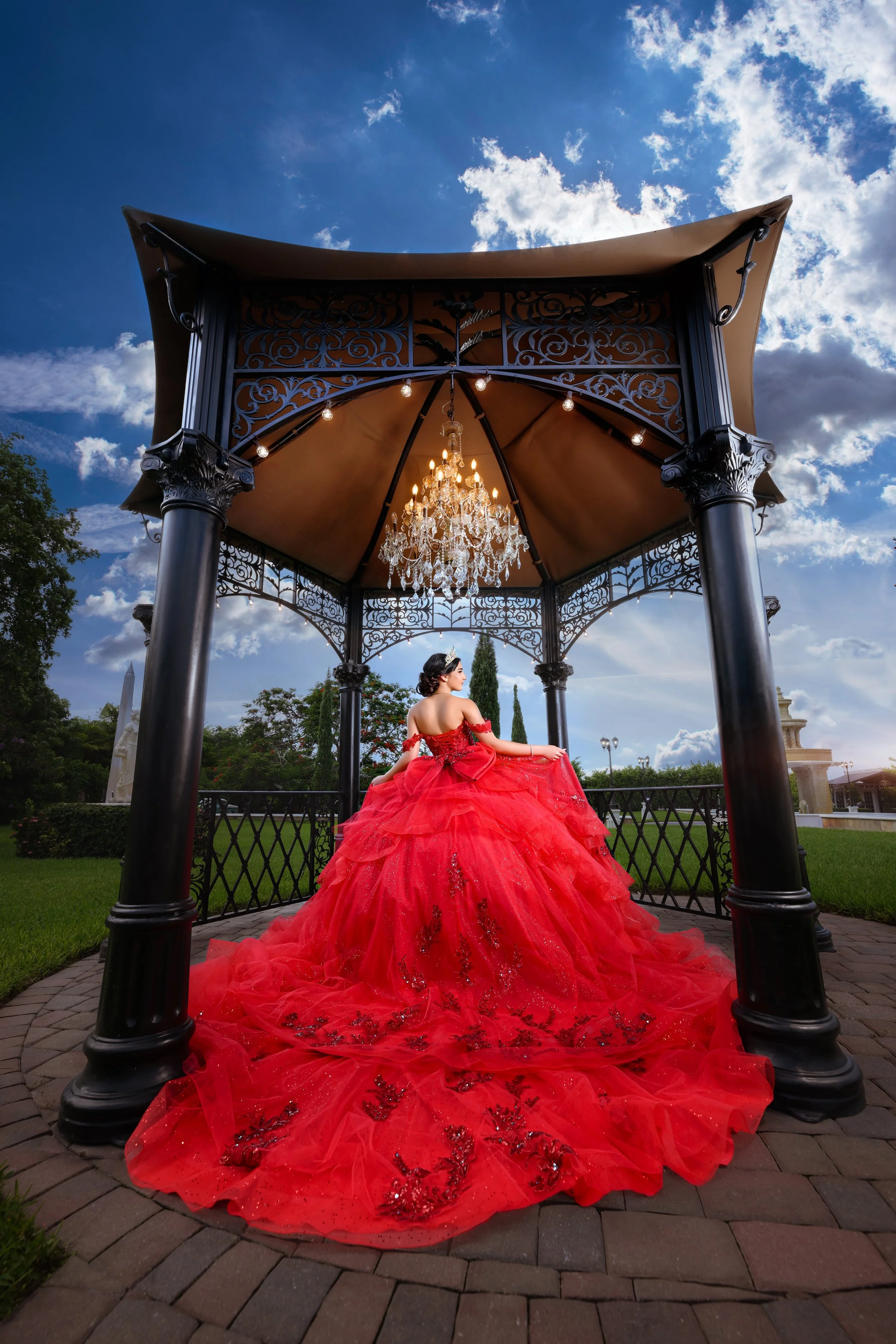 Miami Quinceañera photography at Villa Toscana