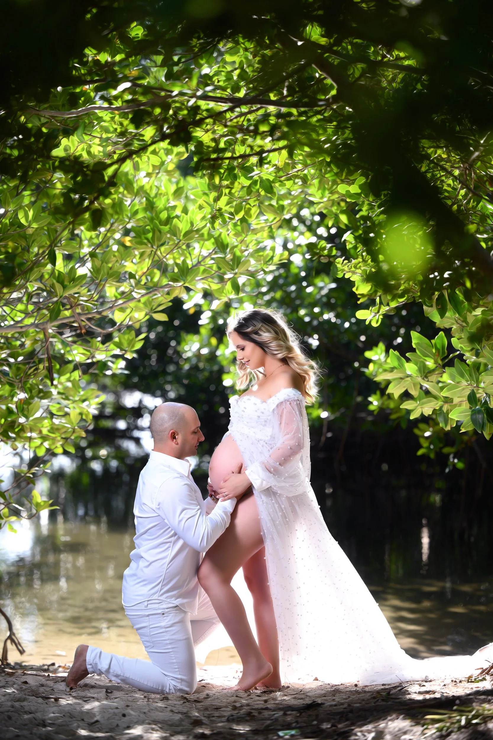 miami maternity photography at the beach