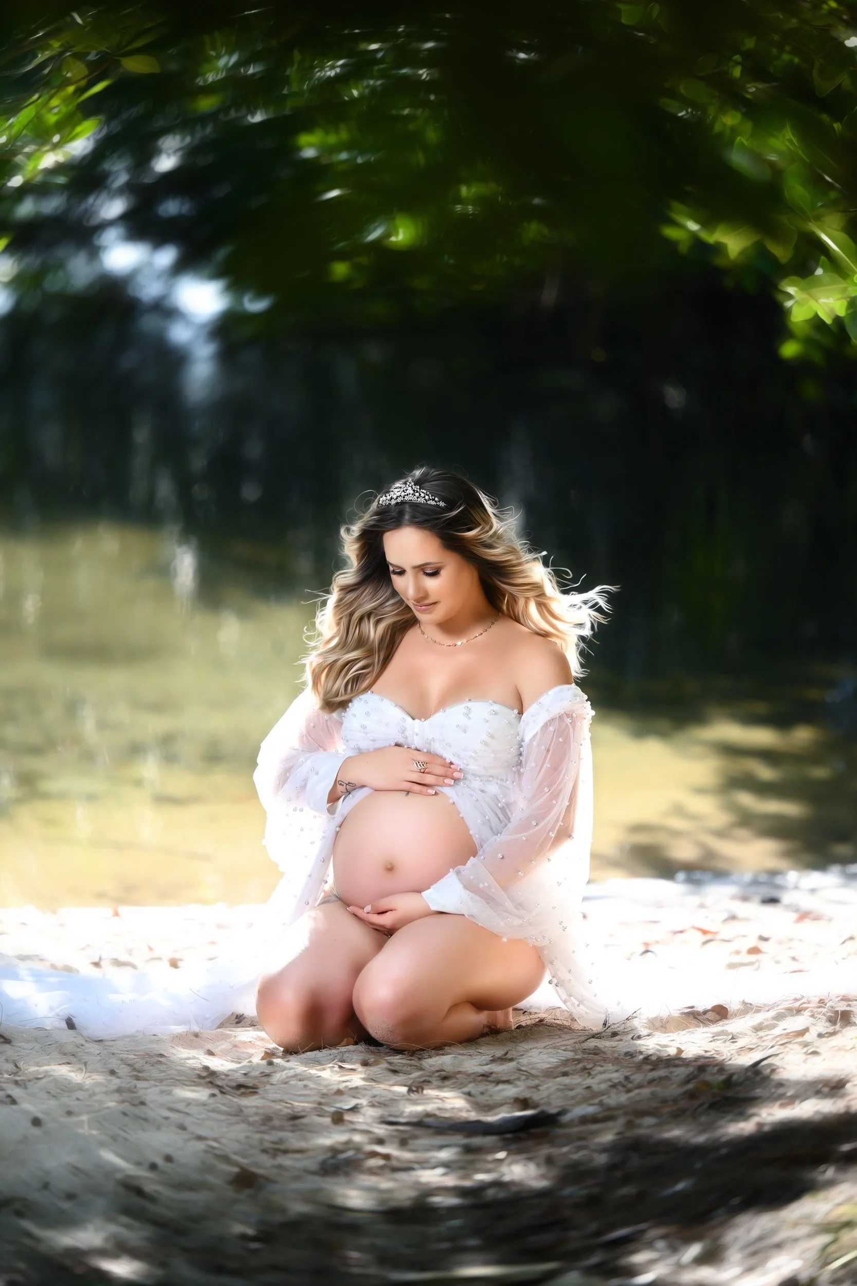miami maternity photography at the beach