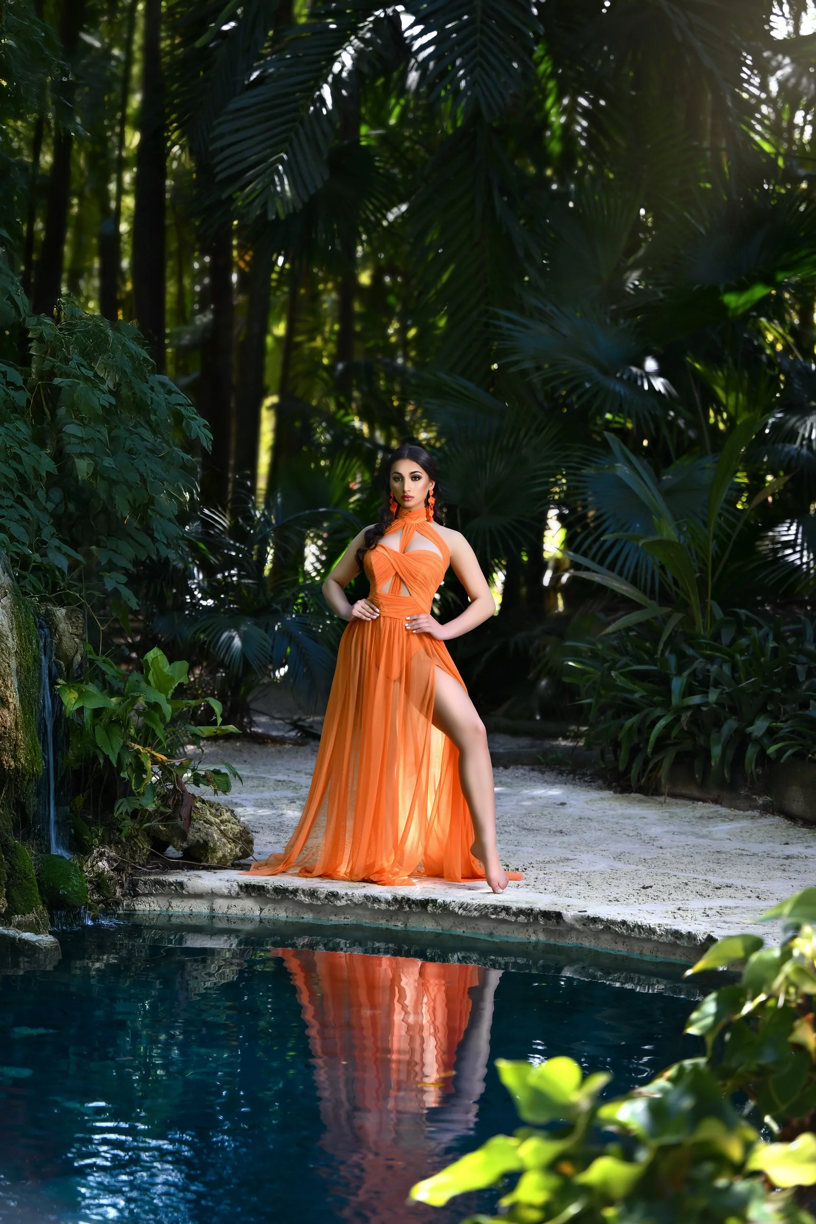 Miami Quinceañera photography at the Walton house