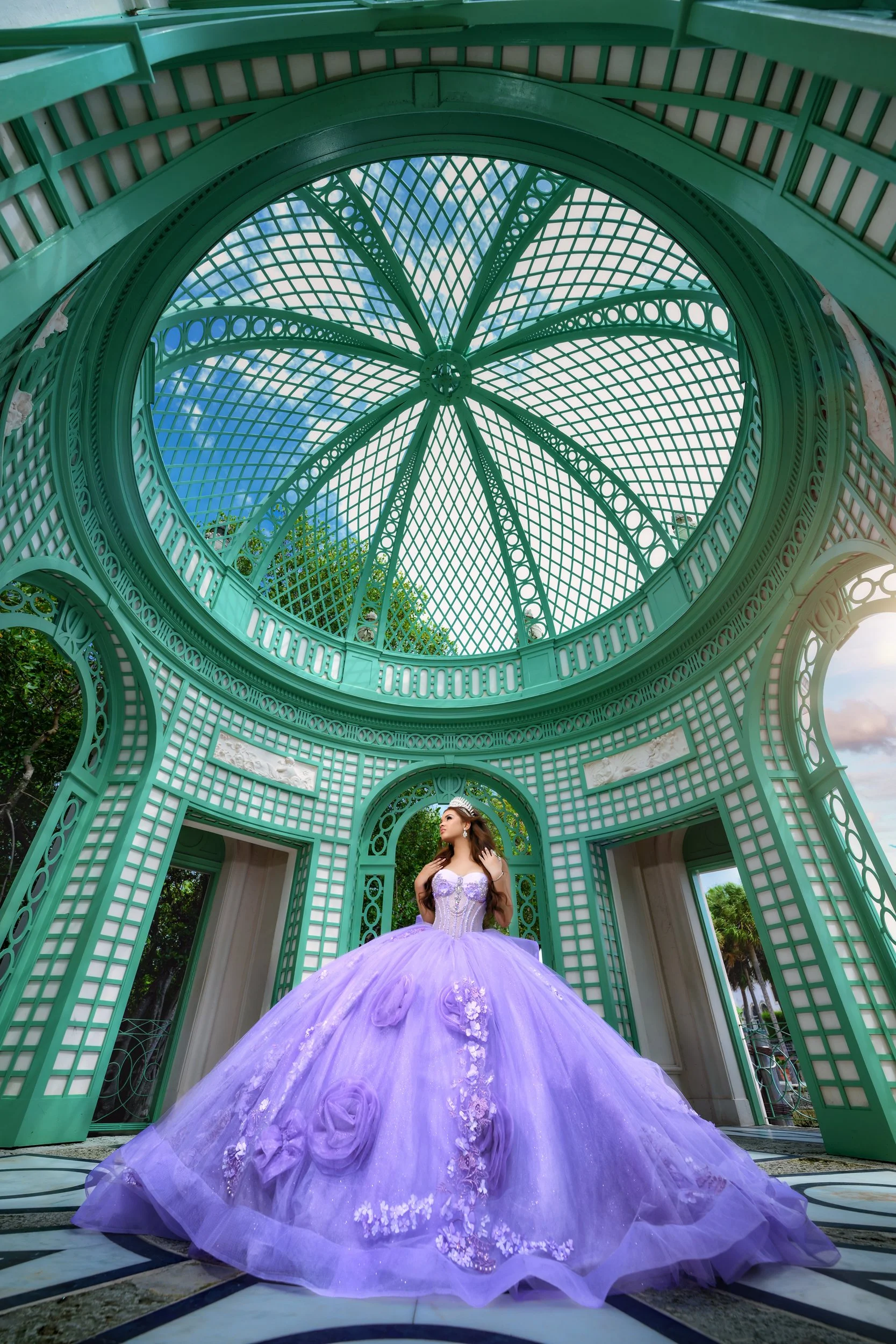 Miami Quinceañera photography at Vizcaya Museum and Gardens