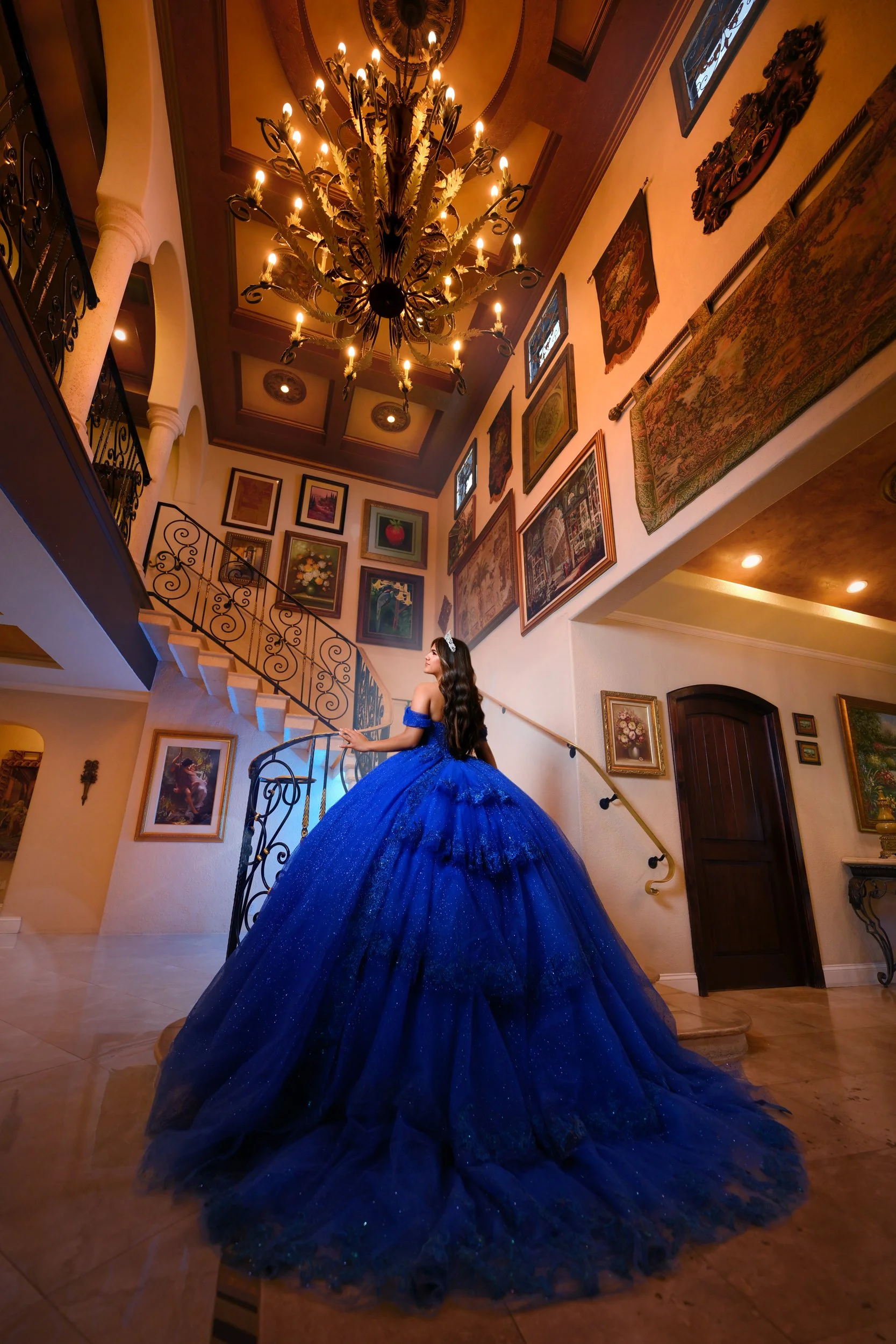 Miami Quinceañera photography at Villa Toscana