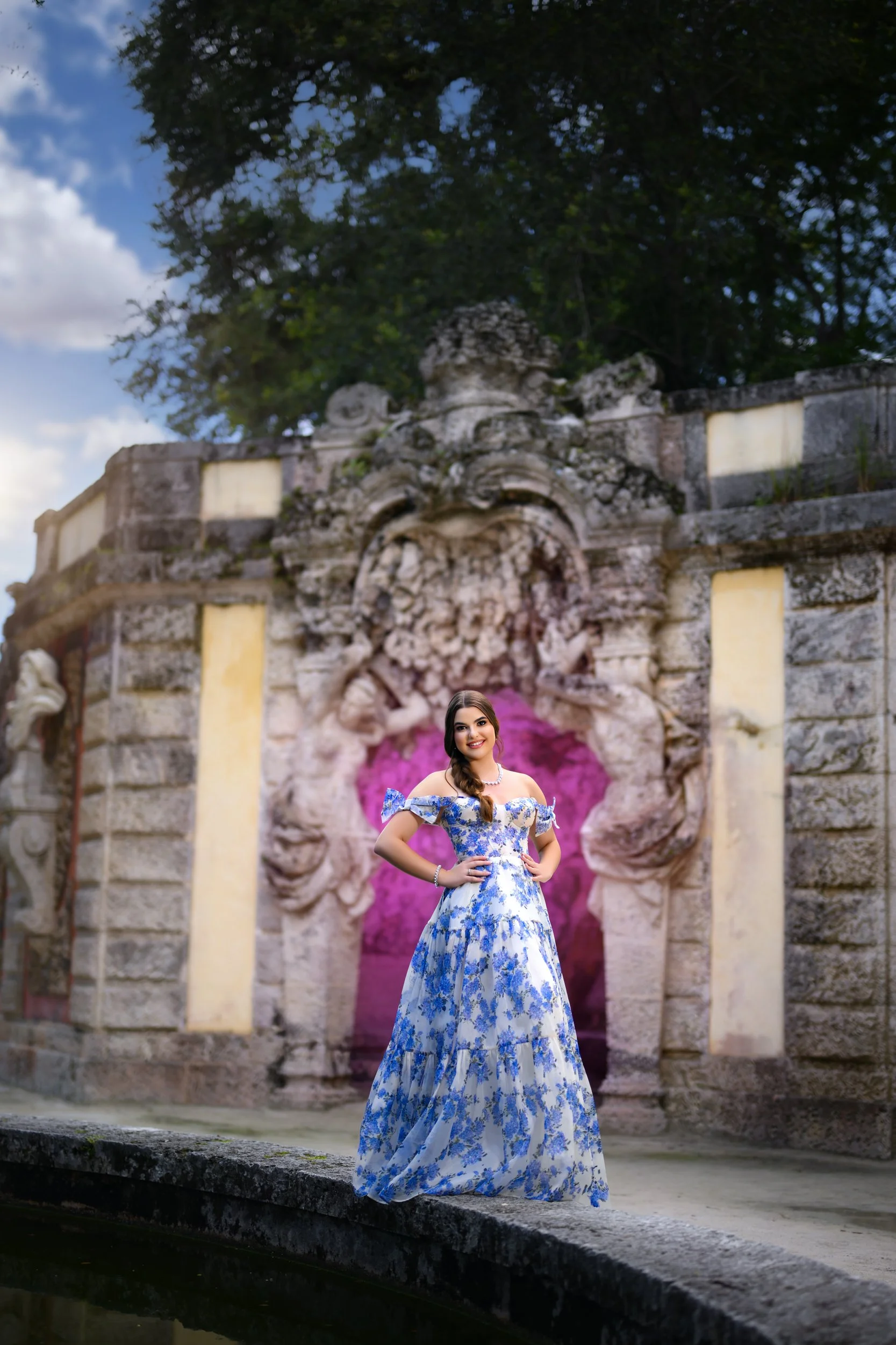 Miami Quinceañera photography at Vizcaya Museum and Gardens