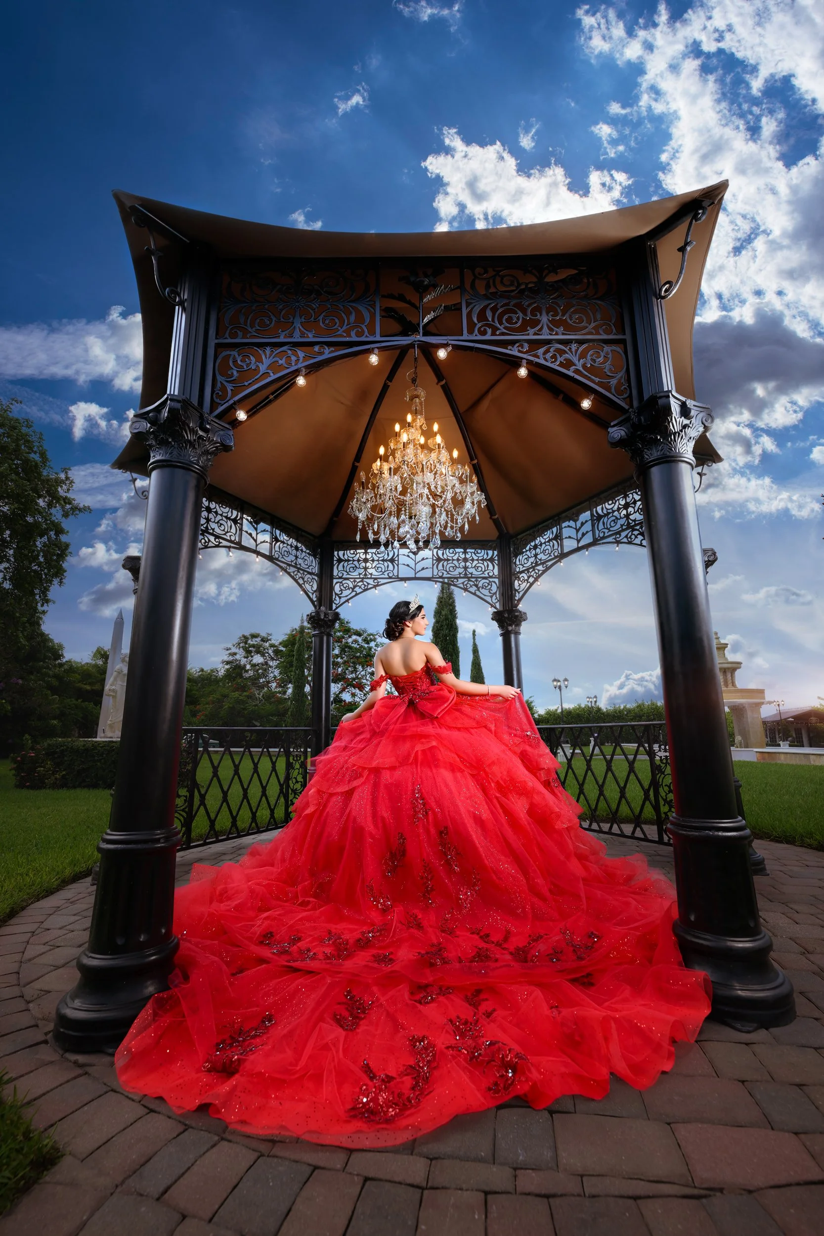Miami Quinceañera photography at Villa Toscana