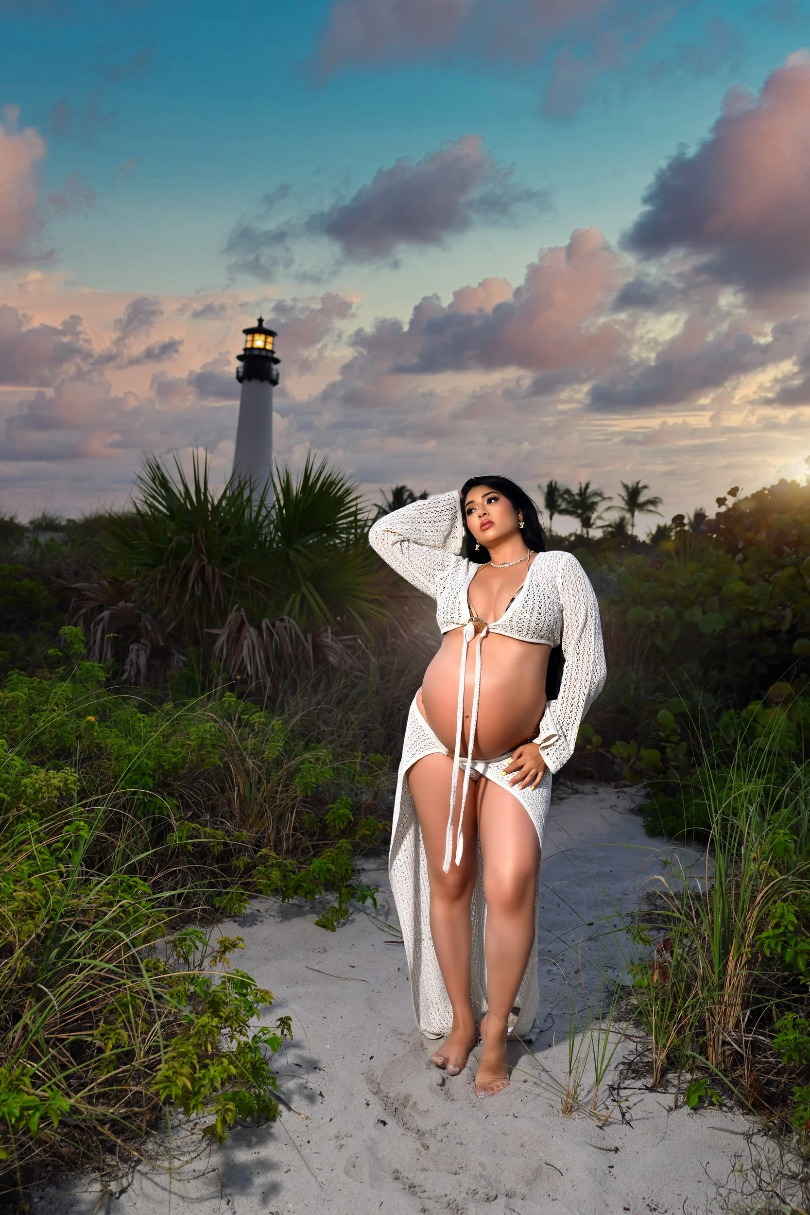 miami maternity photography at the beach