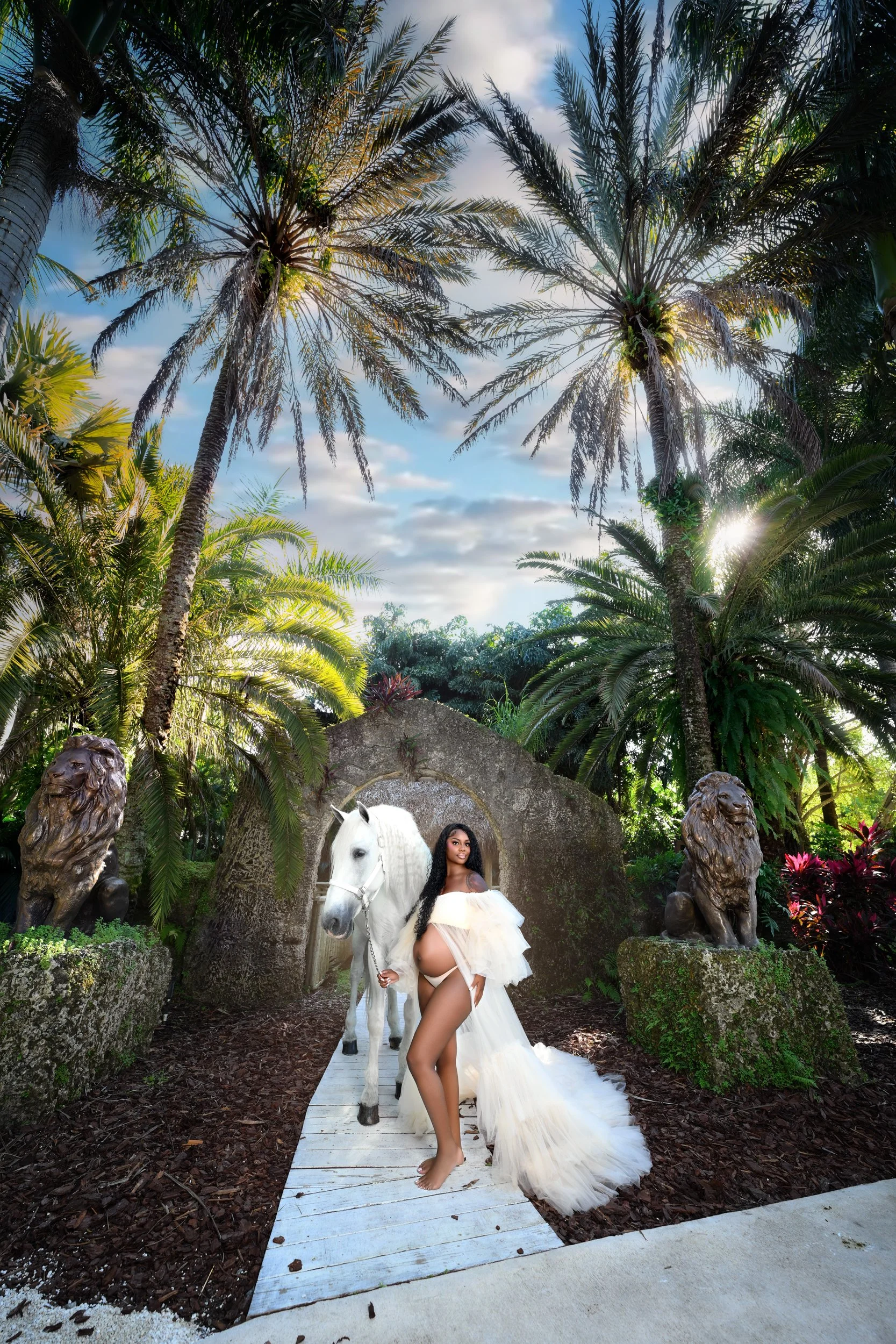 miami maternity photography at secret gardens miami