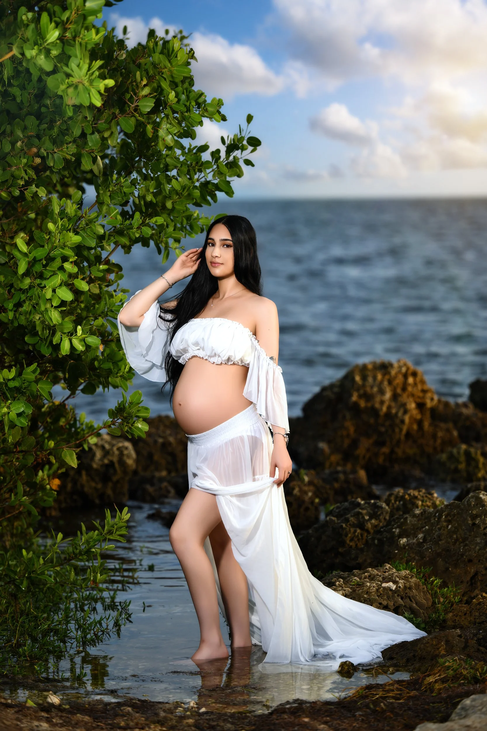 miami maternity photography at the beach