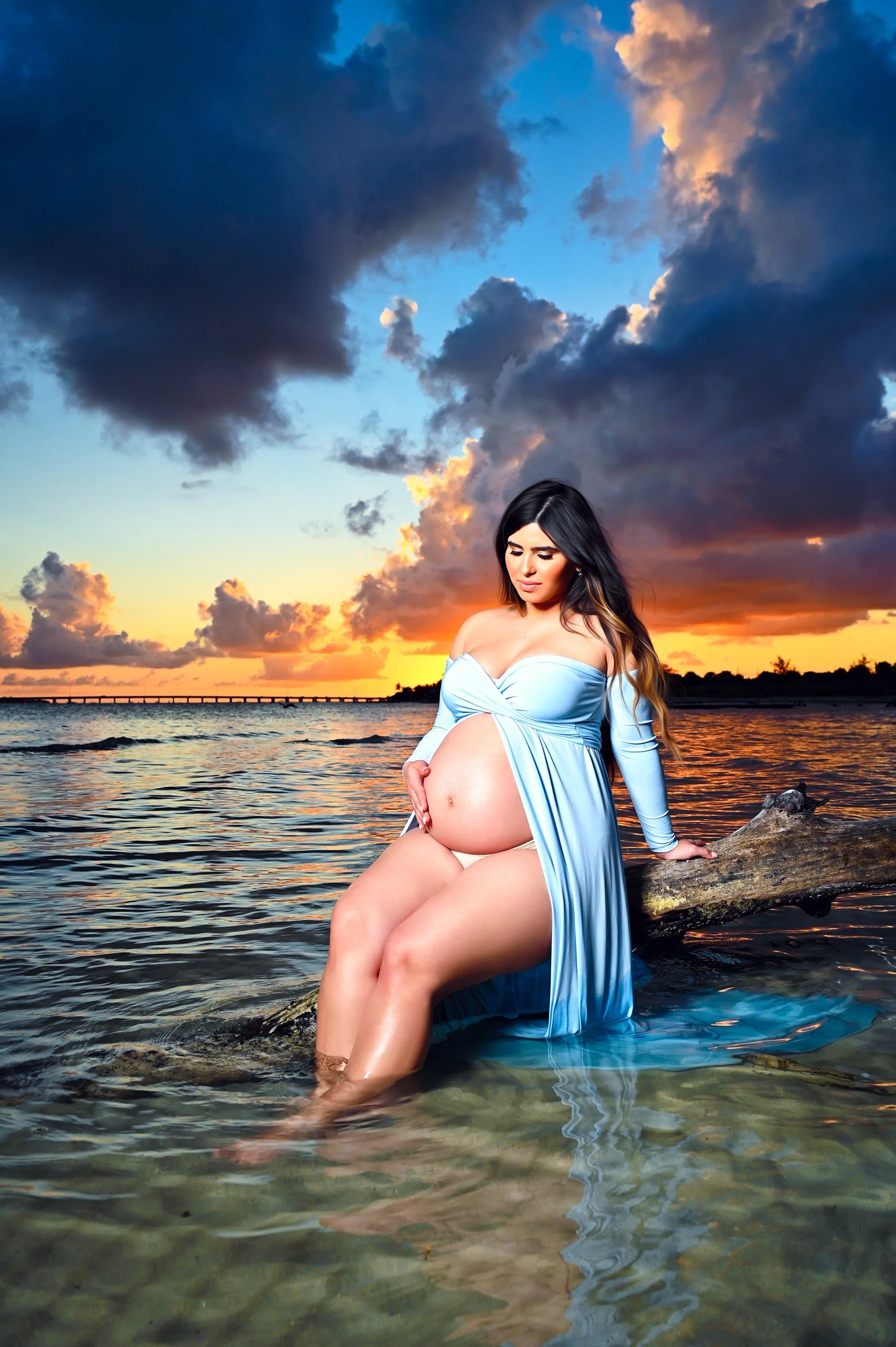 miami maternity photography at the beach