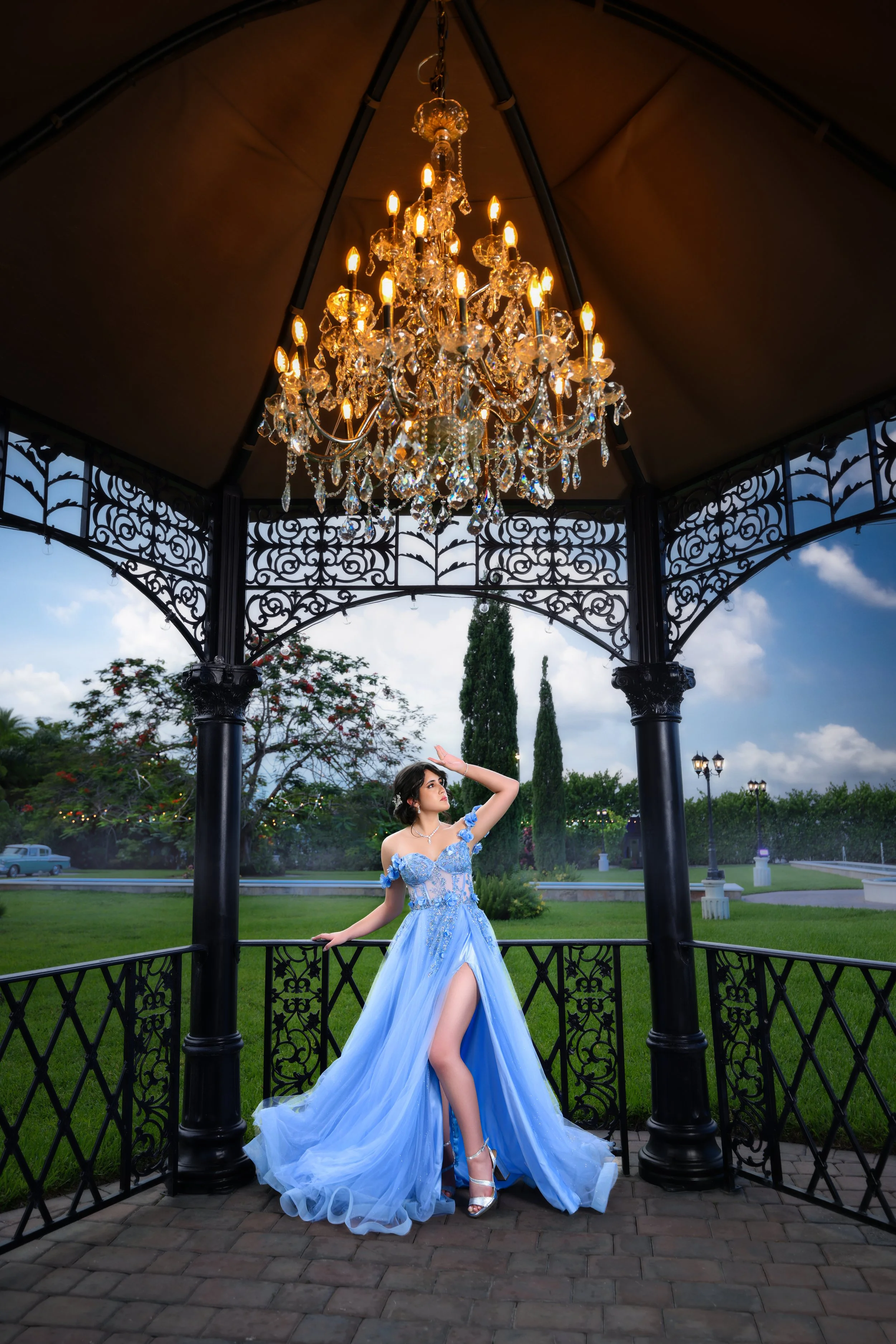 Miami Quinceañera photography at Villa Toscana