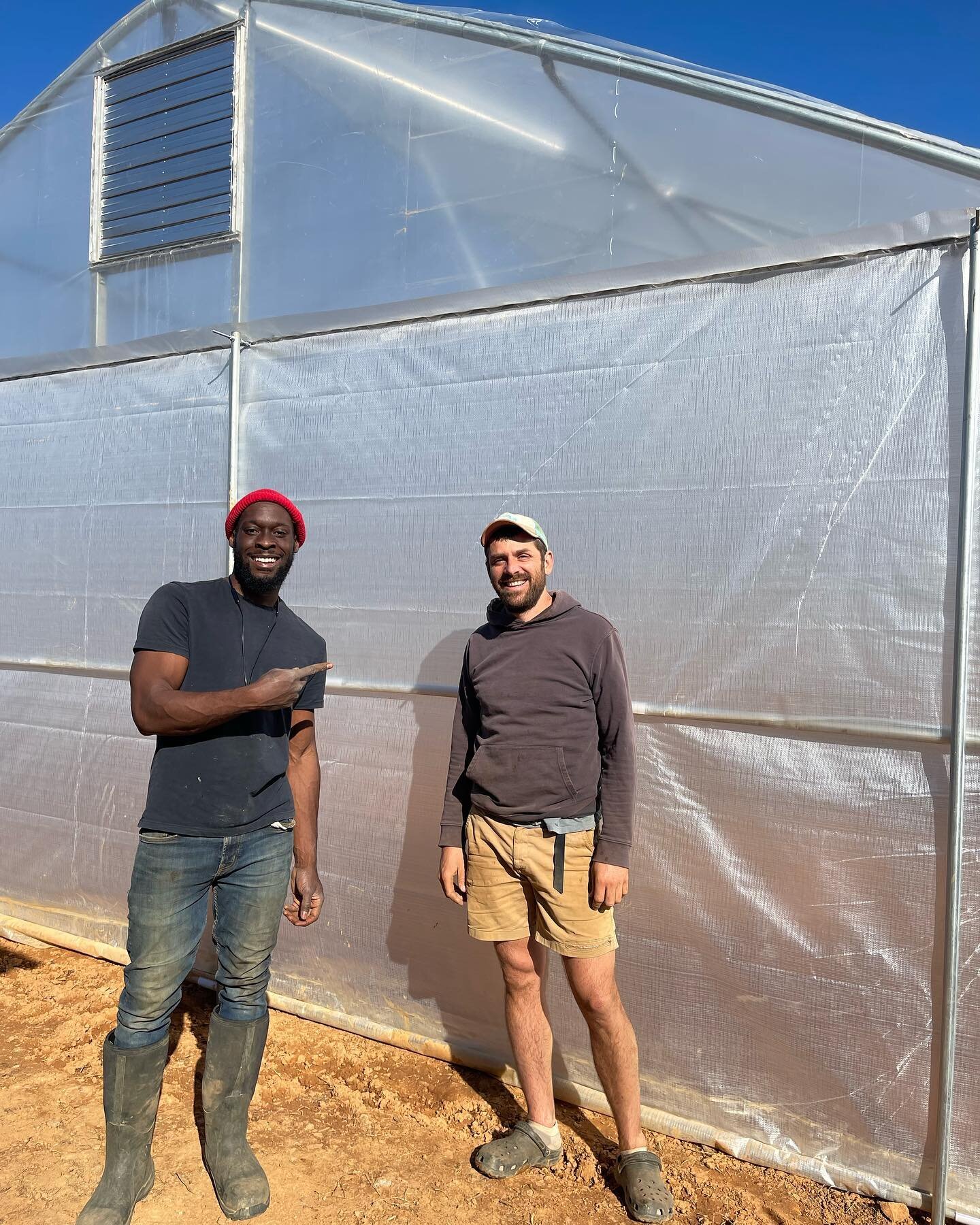 A huge thank you to @lhowerter aka Lu Money for helping us build our greenhouse from @tunnelvisionhoops (Luke did 98% of the work 😂). We&rsquo;re looking forward to building a processing station and adding some raised beds to Sankofa! 

#Sankofa #co
