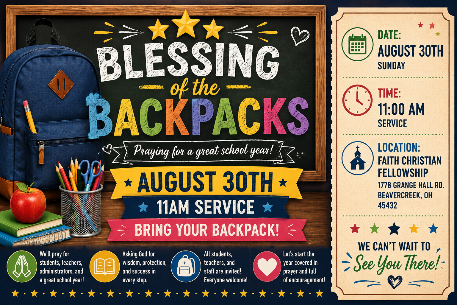 Blessing of the Backpacks