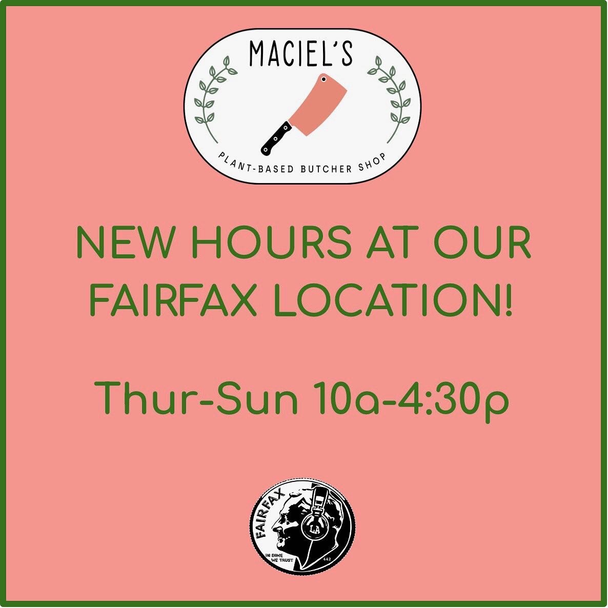We are learning the rhythms of Fairfax and adjusting our hours 🌞  Come see us at The Dime on Thursdays-Sundays 10a-4:30p - dine-in, take-out, or delivery! 

#plantbased #vegan #plantbasedmeats #plantbasedbutcher #veganmeats #deli #veganbutcher #vega