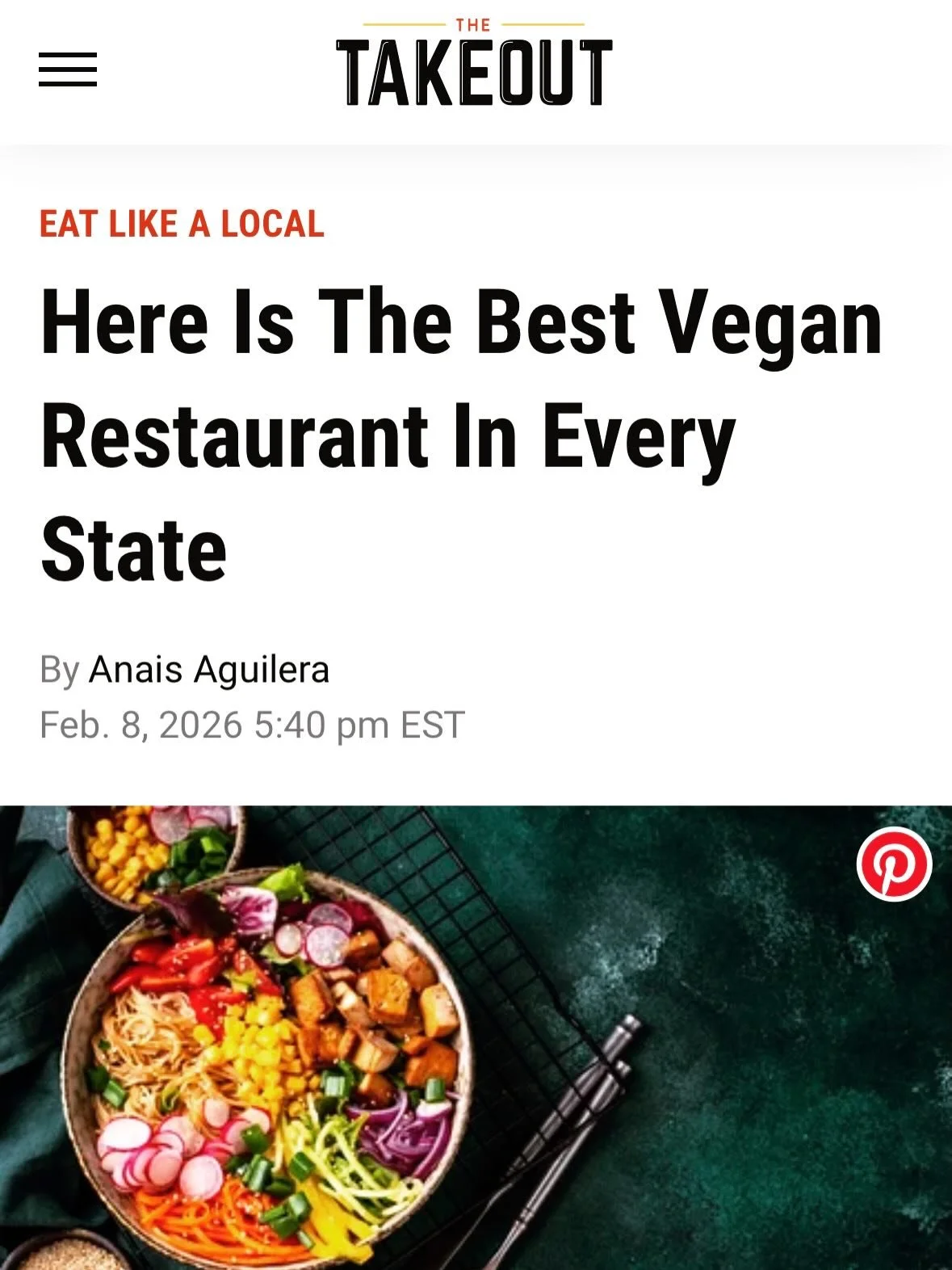 Thank you @thetakeoutsite!  We really appreciate it 💚💚