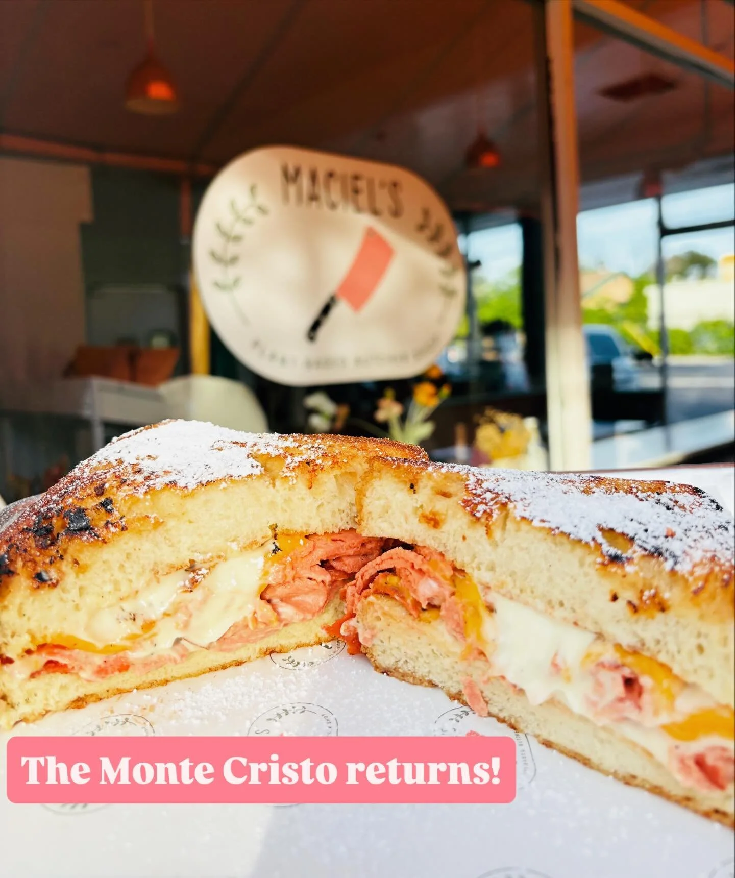 It was such a hit we are bringing it back for weekends only! House-made ham, melted cheddar, mayo, dijon, on French Toast with powdered sugar and a strawberry dipping jam🍓🤤

Available all day Sat-Sun!

#montecristo #plantbased #vegan #valentinesday