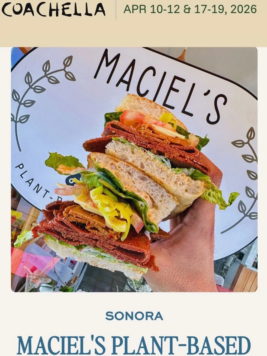 Exciting news: we&rsquo;ve been invited to Coachella! 🌵🎶

We&rsquo;ll be serving some of our signature sandwiches: Italian, Californian, Tuscan, Smokey &amp; Reuben
+
Coachella Exclusive: The Board Herb turkey, salami, smoked cheddar, gruyere, fig 