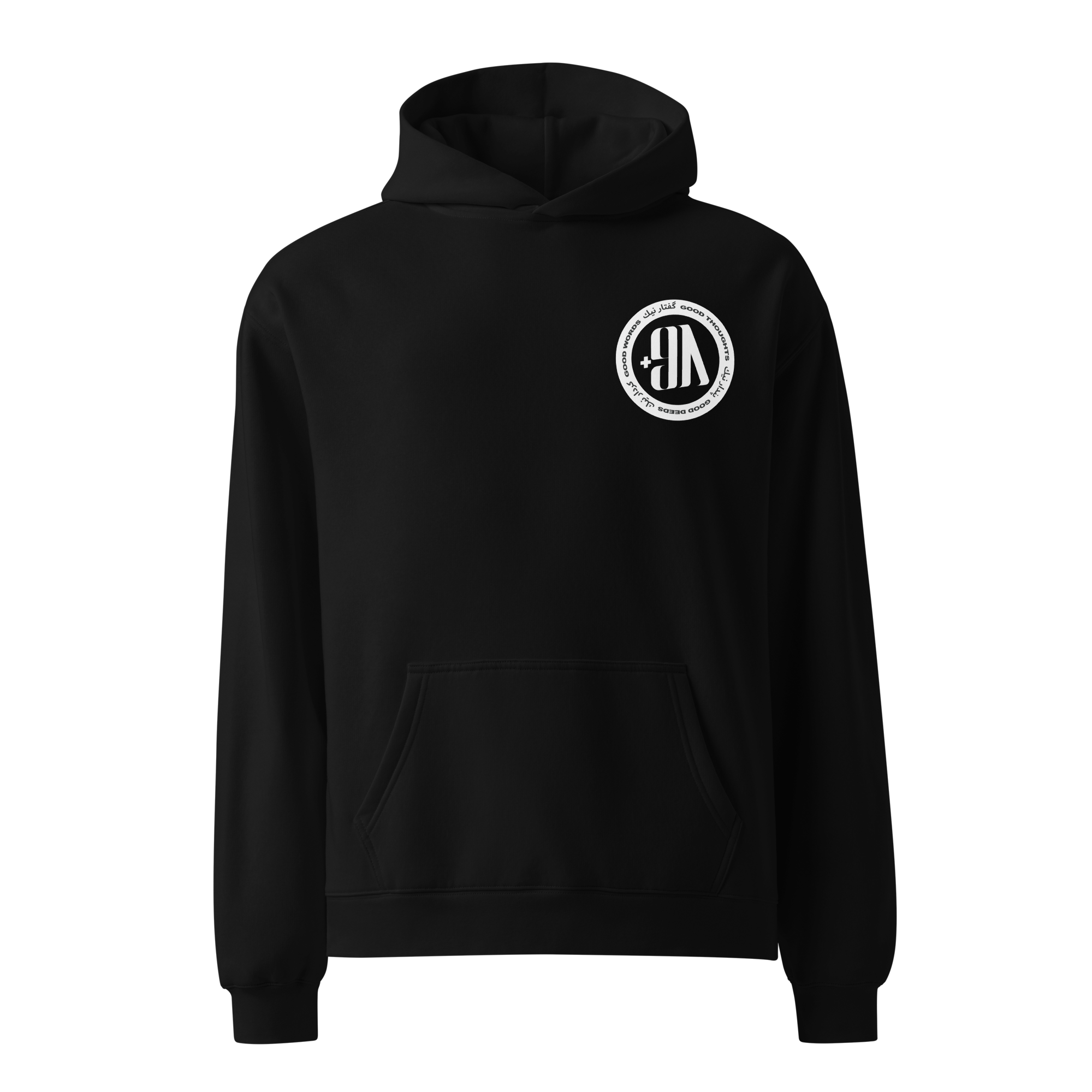 +98 freedom hoodie front black green.png