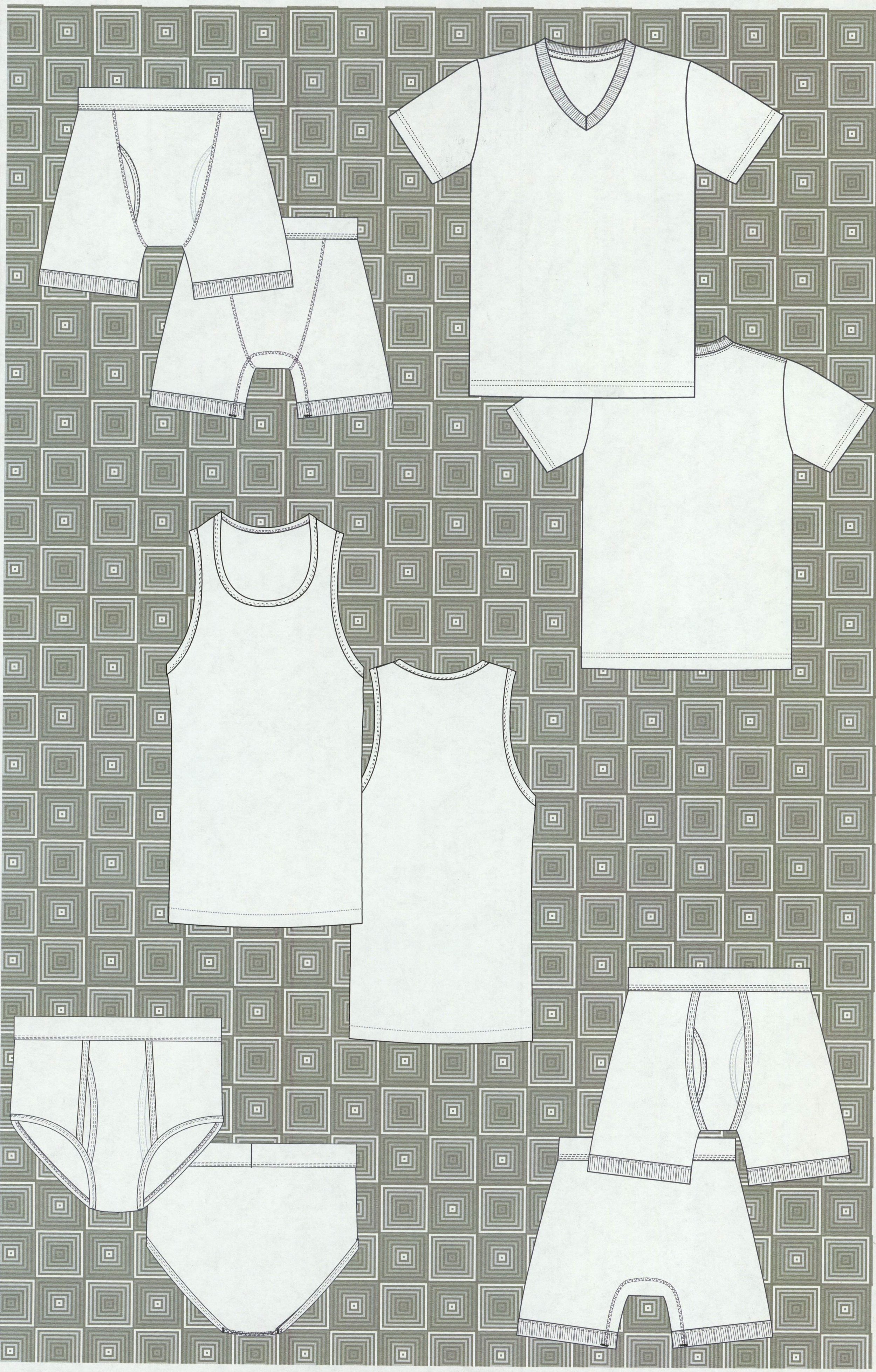 Men's Flat Sketches