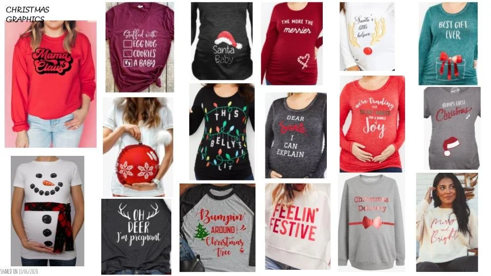 Maternity Christmas Graphic Research