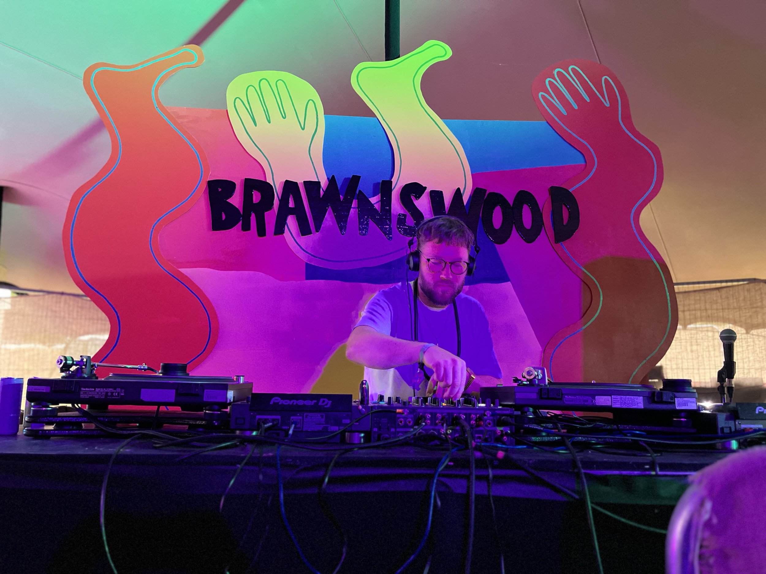 Playing some African goodness at Brawnswood, We Out Here Festival