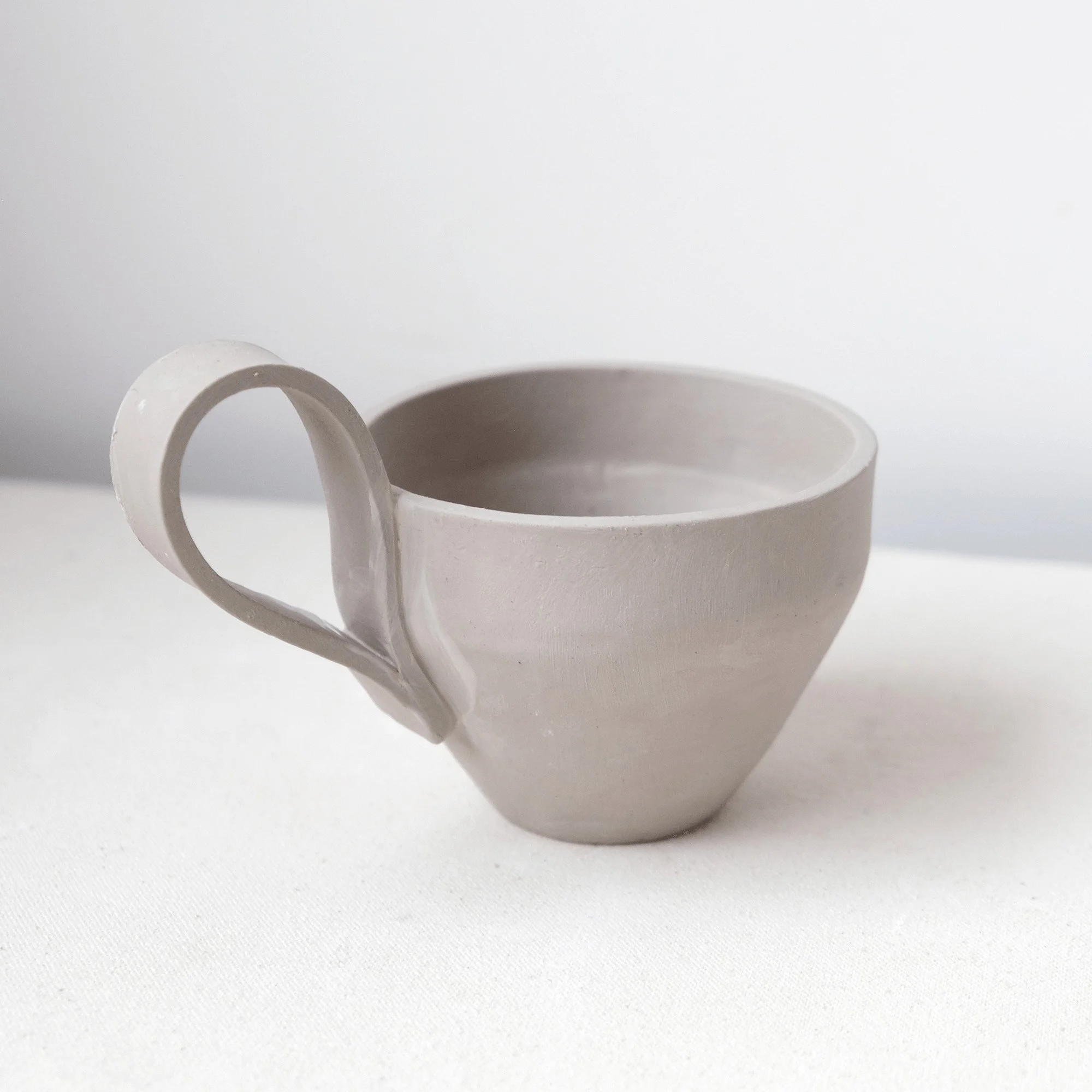 Slab-built mug pottery template