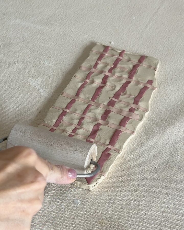From last week

1. Slab preparation
2. Glaze firing
3. Kiln opening and results
4, 5. Painting with gold luster 
6. Loading the kiln with gold luster
7. Unloading the kiln
8. Luster details
9. Adding pink color to clay
10. Glazing with clear glaze