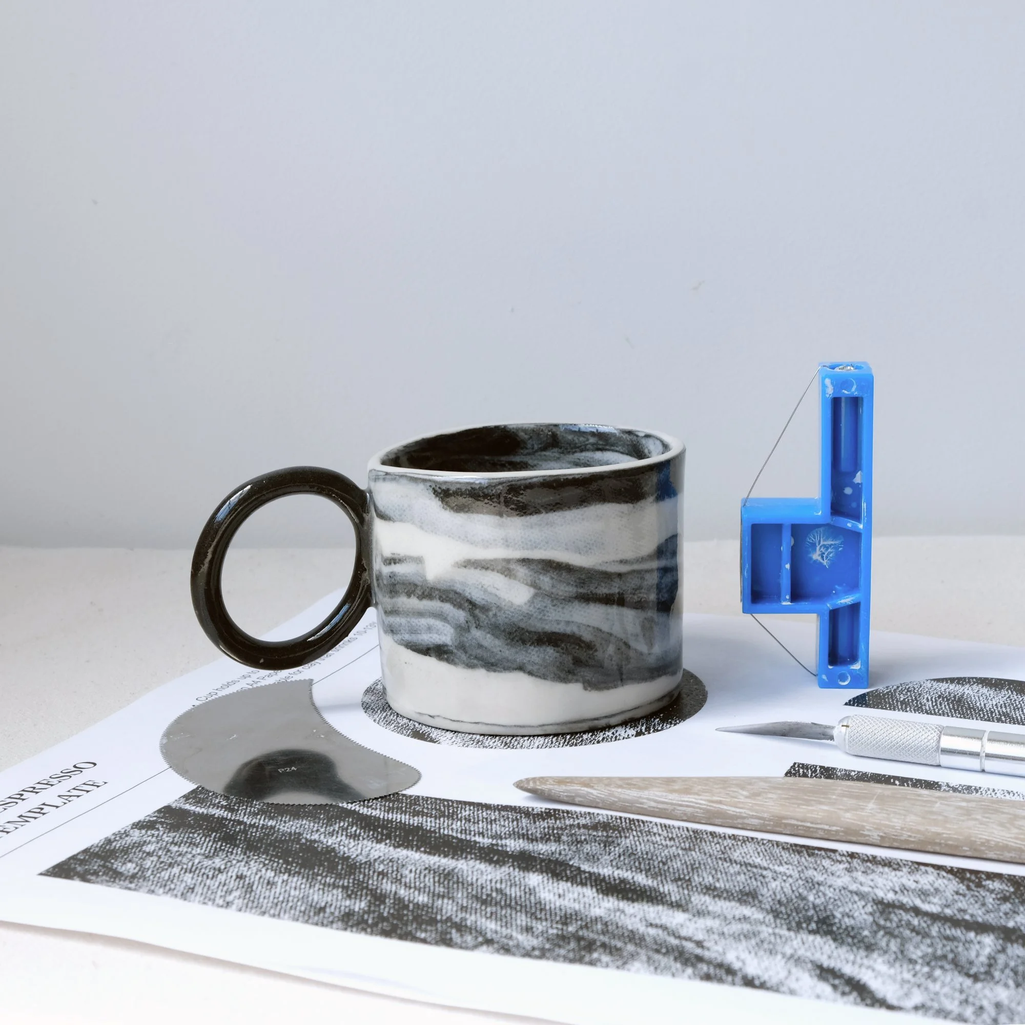 slab espresso cup template