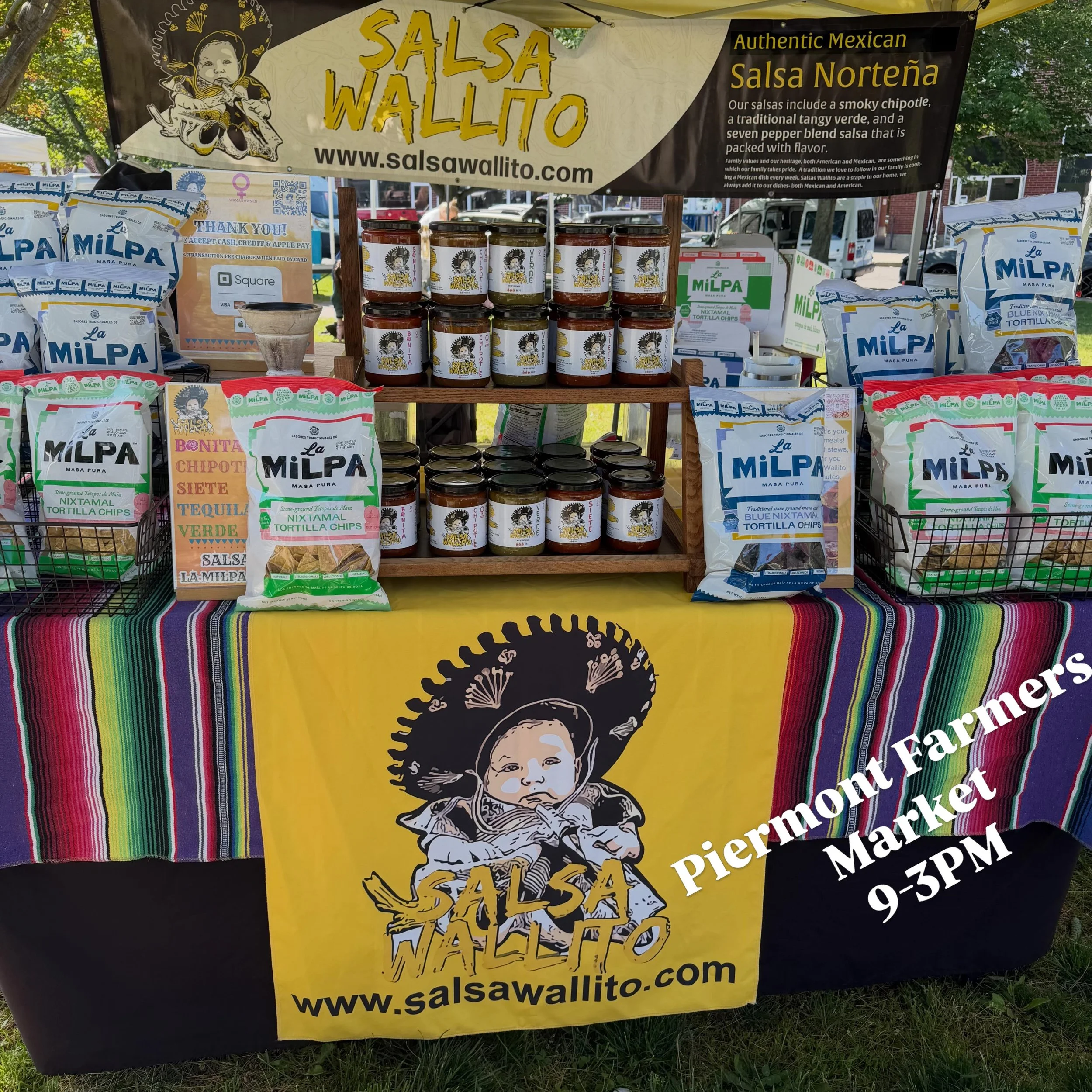 🌶️ Wallito Salsa is back at the Piermont Farmers Market! 🌶️

Come grab your favorite Wallito Salsa with 5 delicious flavors and 3 heat levels from Mild to Wild! 🔥

We&rsquo;ll also have La Milpa Chips our classic 💛 Yellow Corn Chips and the NEW ?